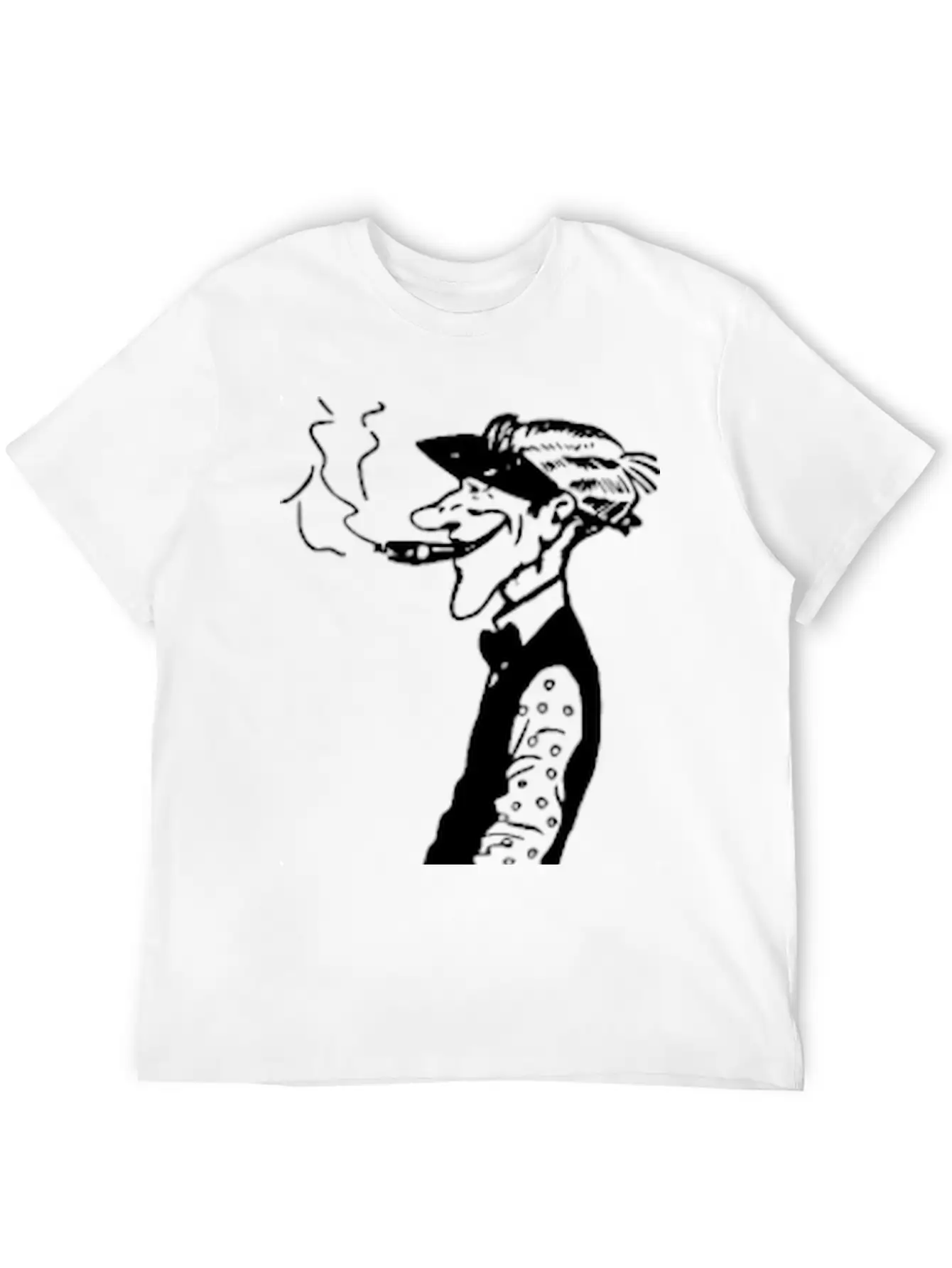 Skinny Man Smokes Basic Graphic T-Shirt – Daily Comfort In Soft Cotton