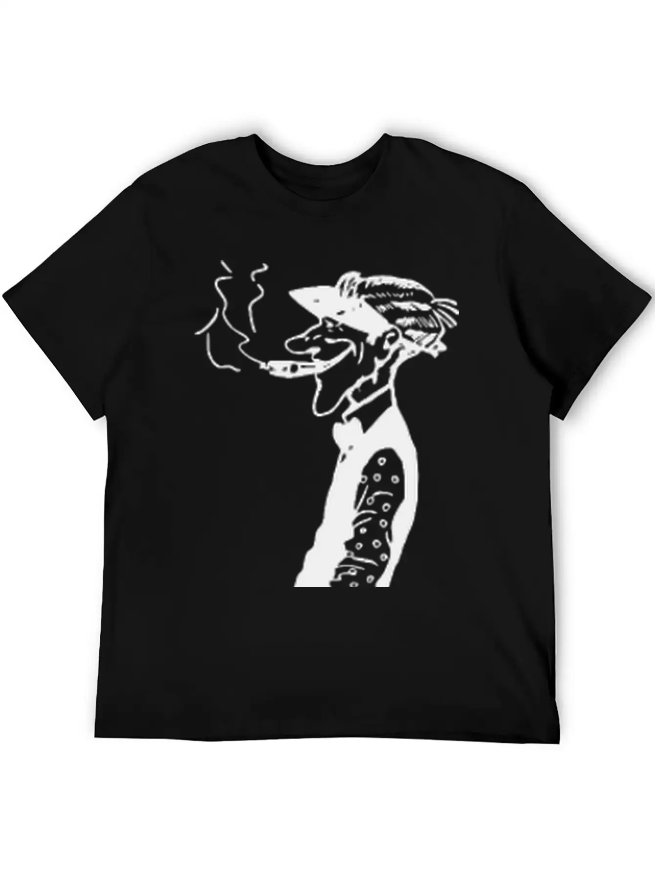 Skinny Man Smokes Basic Graphic T-Shirt – Daily Comfort In Soft Cotton