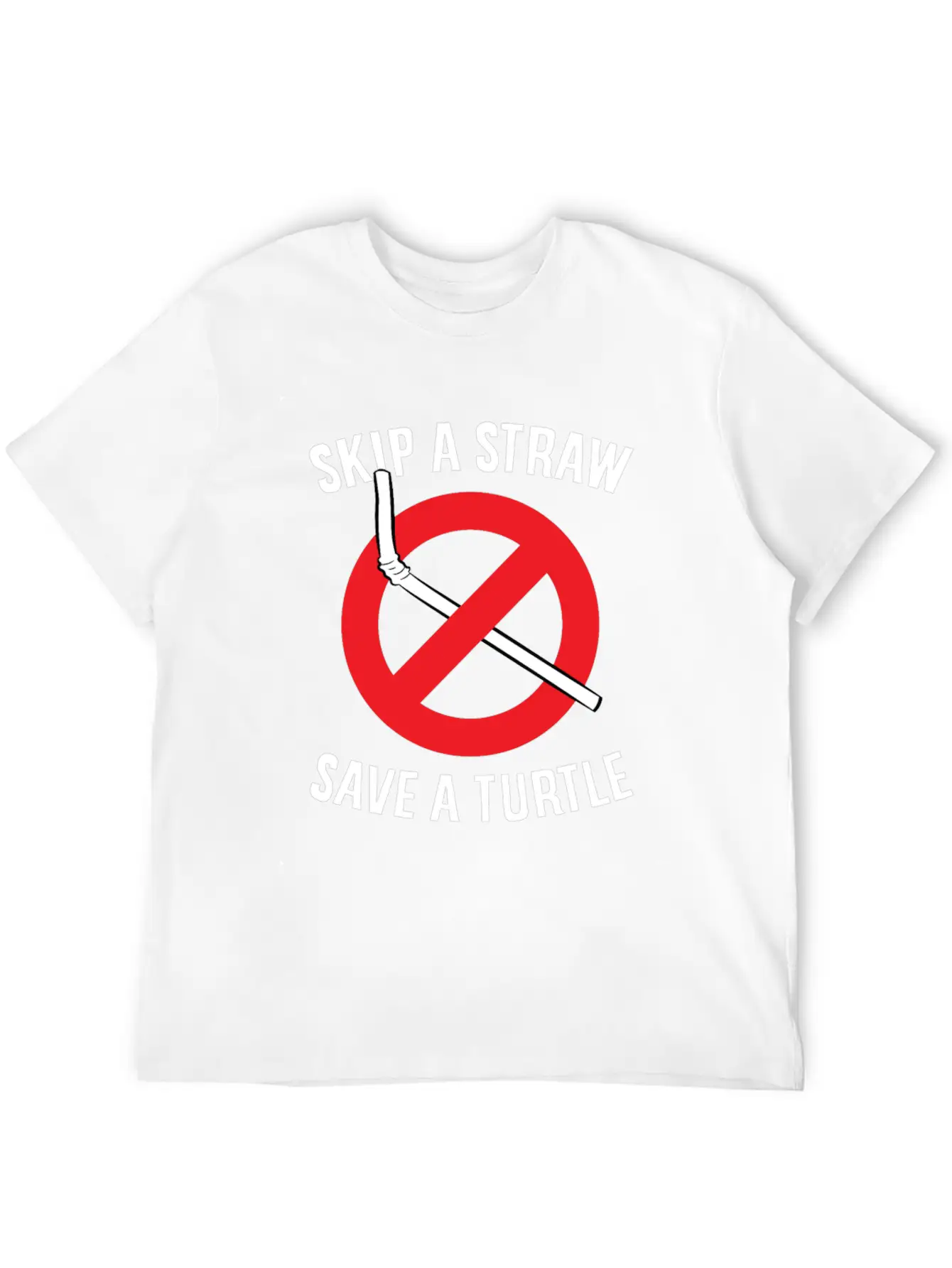 Skip A Straw Save A Turtle Save The Turtles Stylish Everyday T-Shirt ��� Unisex Basic Cotton Tee