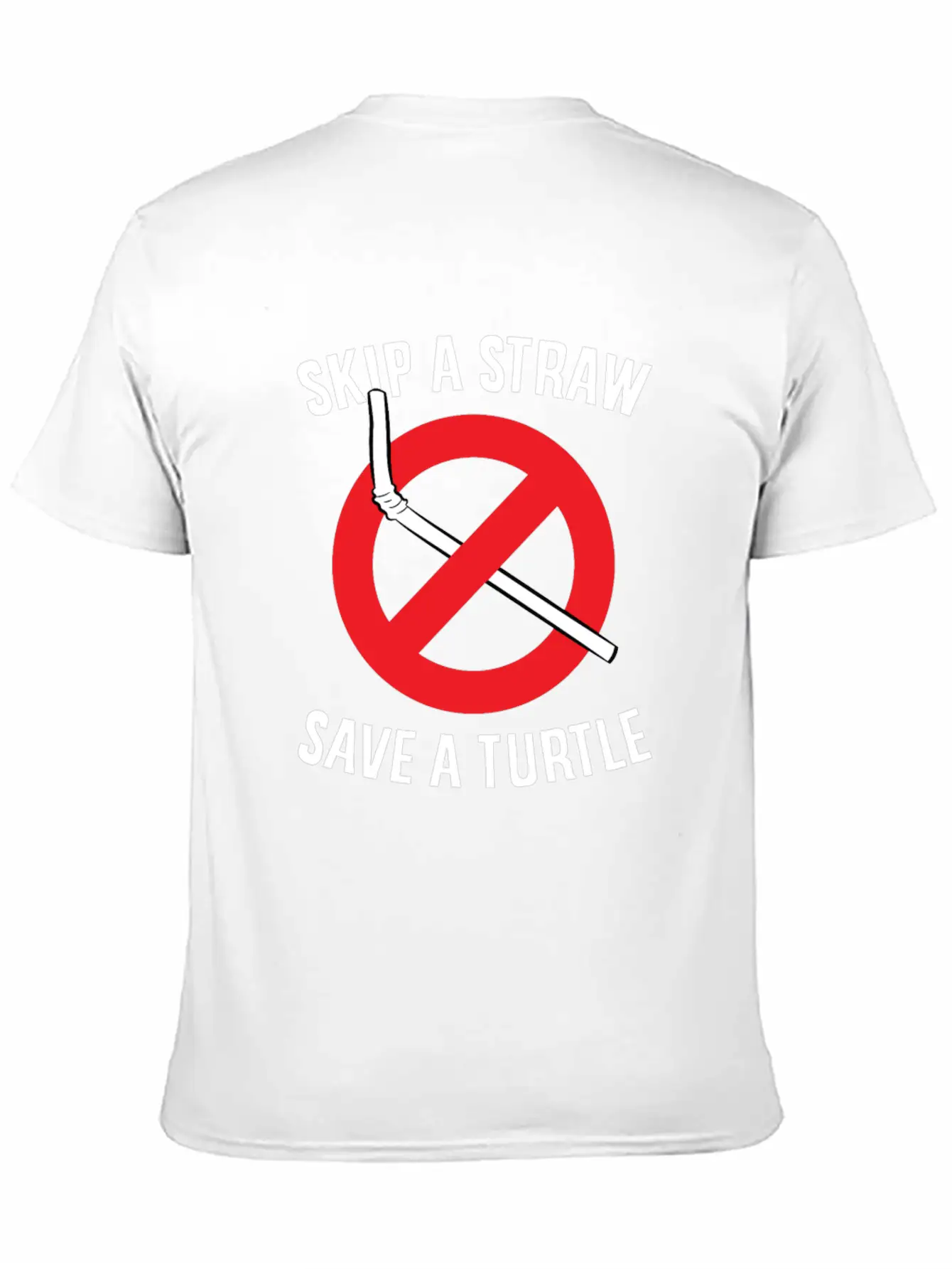 Skip A Straw Save A Turtle Save The Turtles Stylish Everyday T-Shirt ��� Unisex Basic Cotton Tee