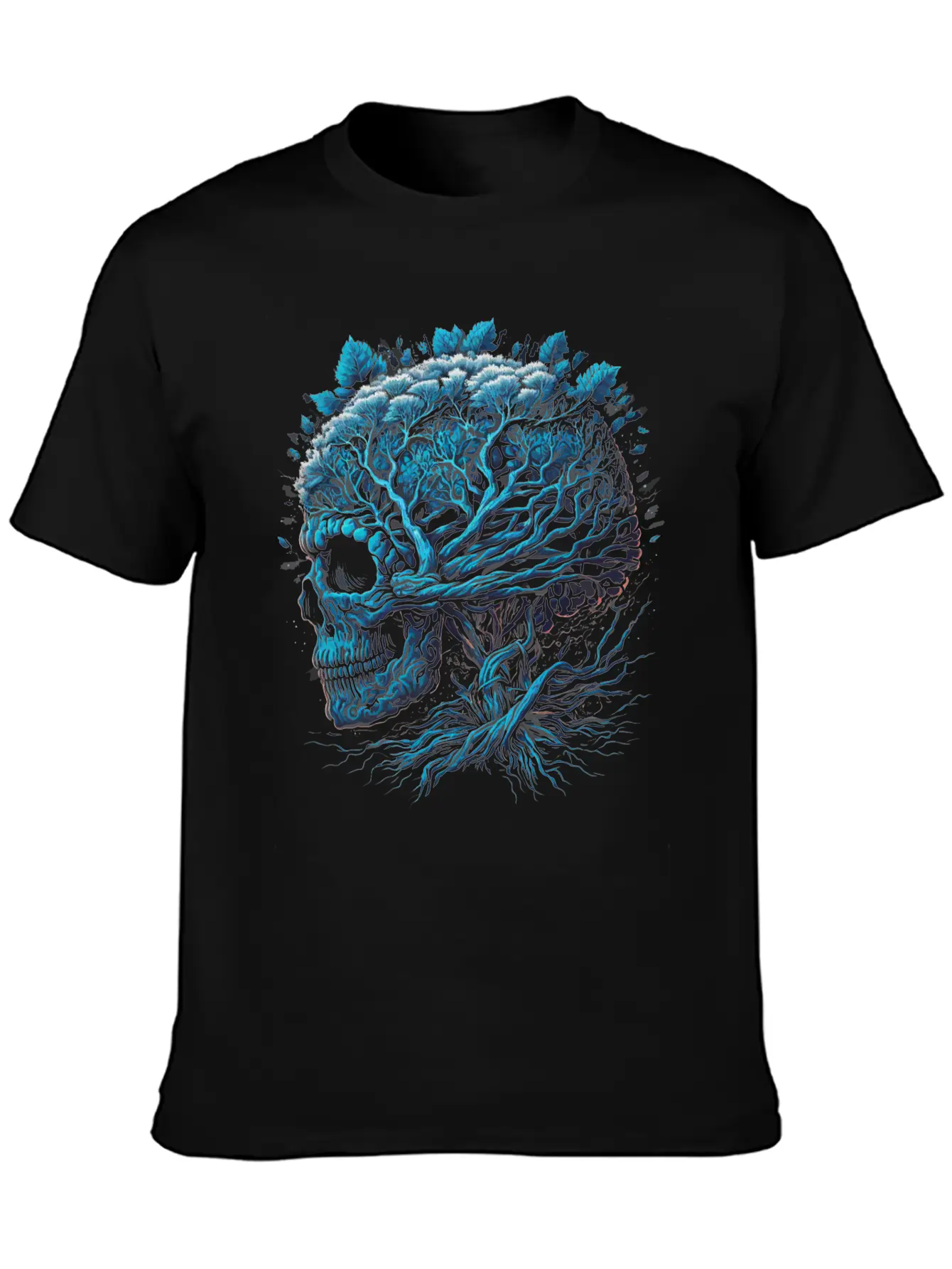 Skull Brain Unisex Casual T-Shirt – Clean Design For Daily Comfort