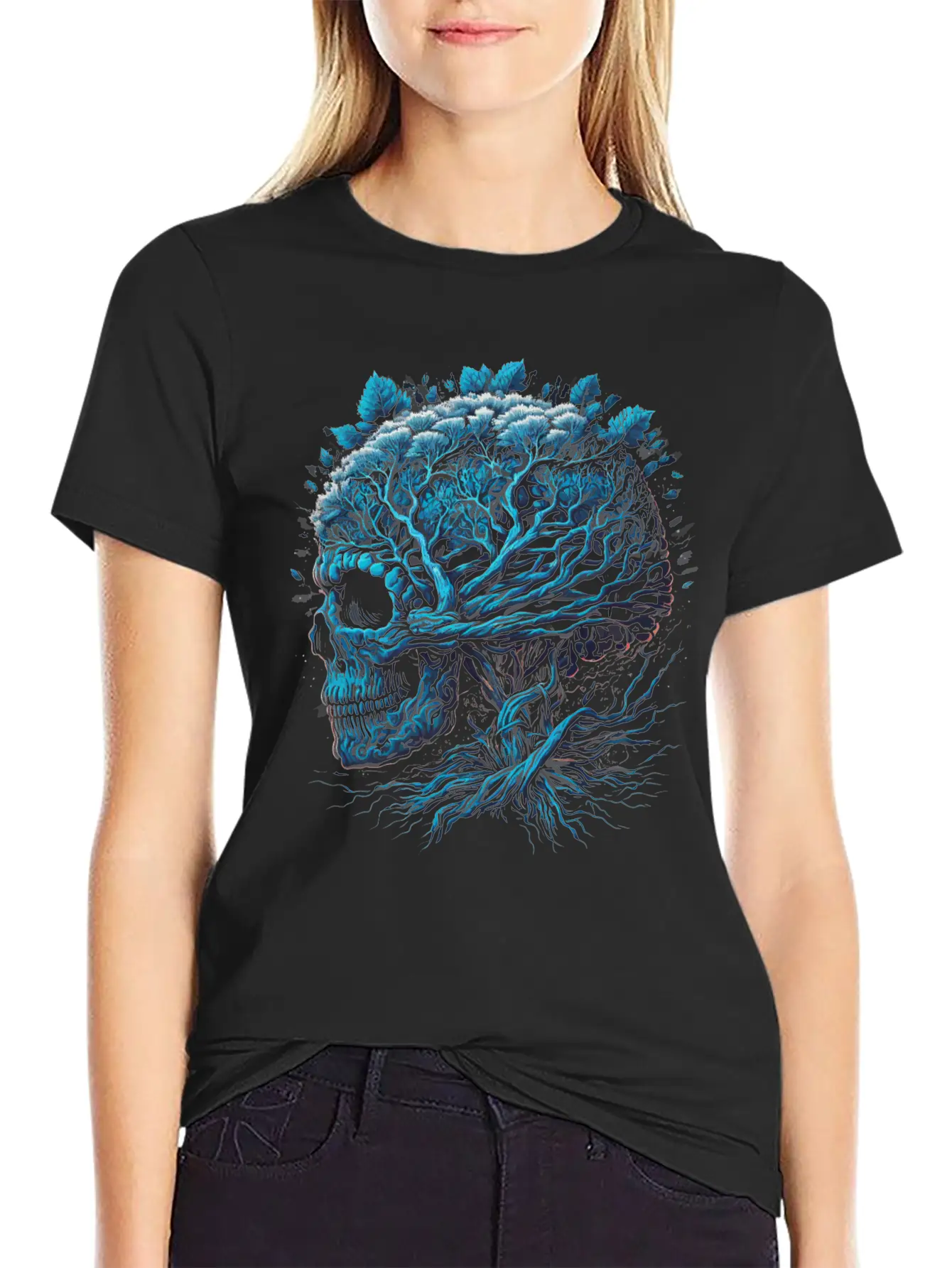 Skull Brain Unisex Casual T-Shirt – Clean Design For Daily Comfort
