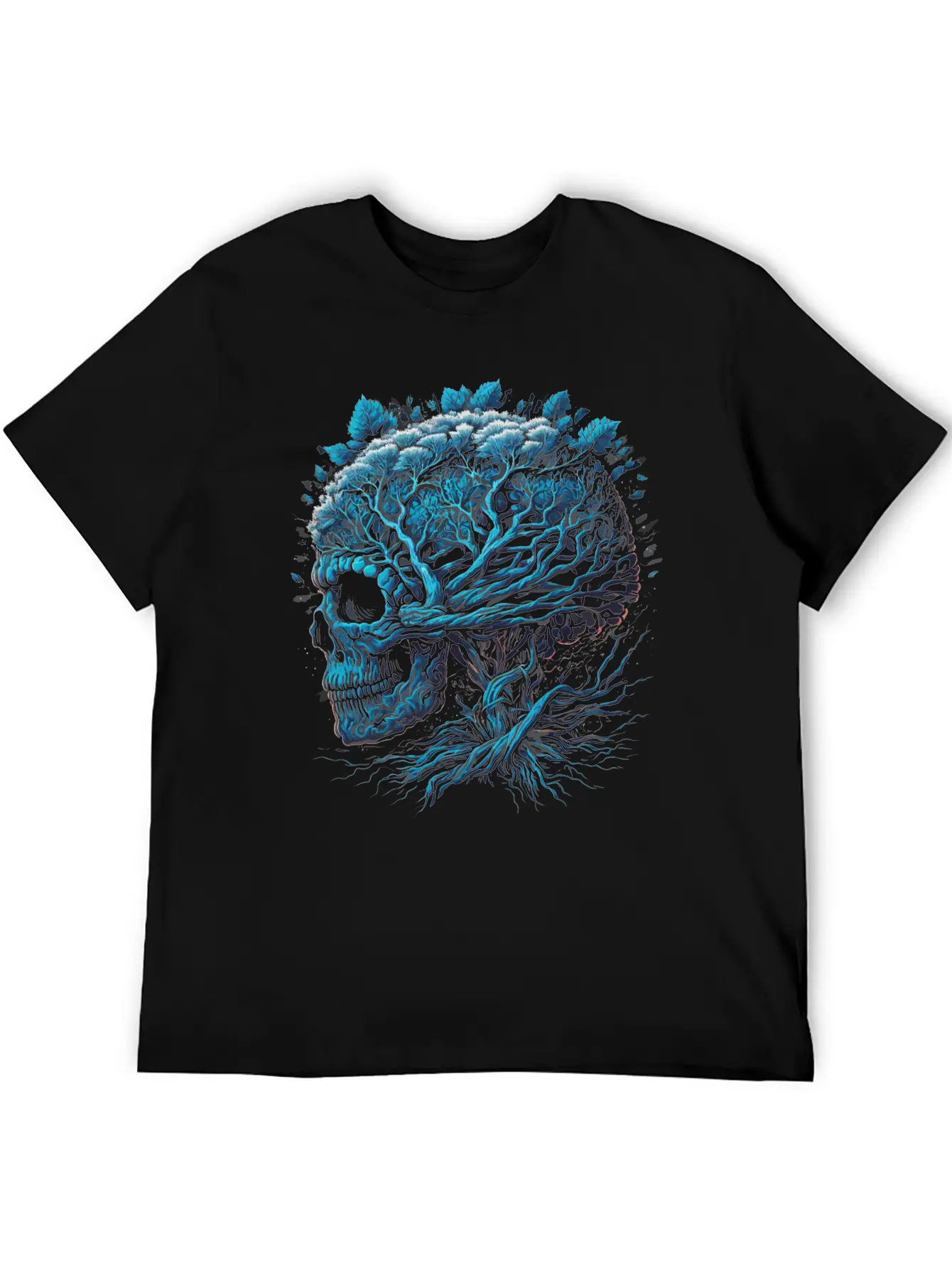 Skull Brain Unisex Casual T-Shirt – Clean Design For Daily Comfort