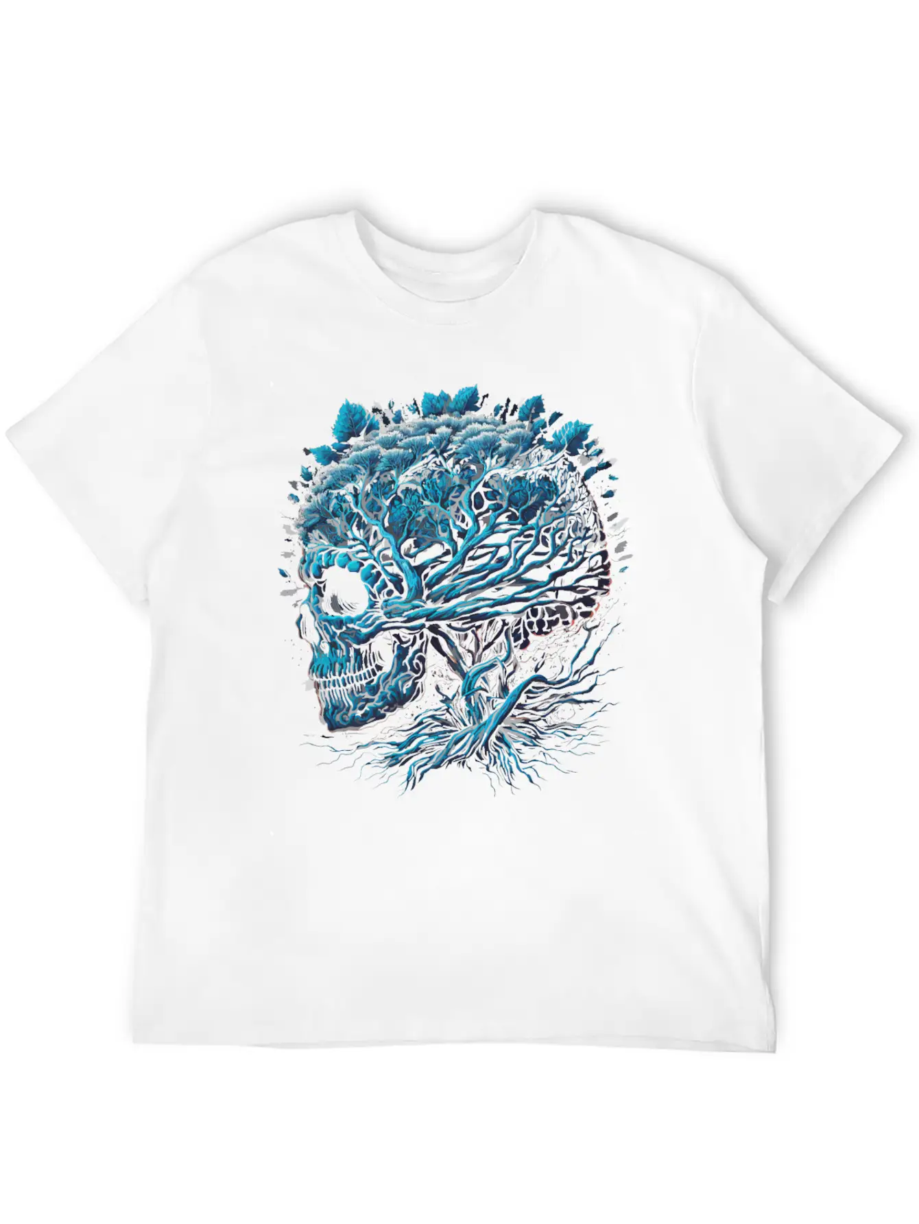 Skull Brain Unisex Casual T-Shirt – Clean Design For Daily Comfort