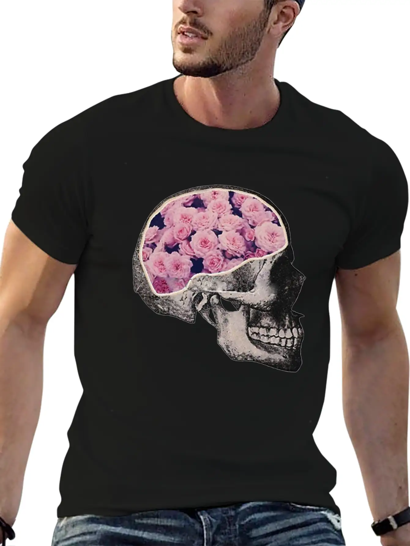 Skull Classic Fit Graphic Tee For Daily Comfort – Unisex Cotton Shirt