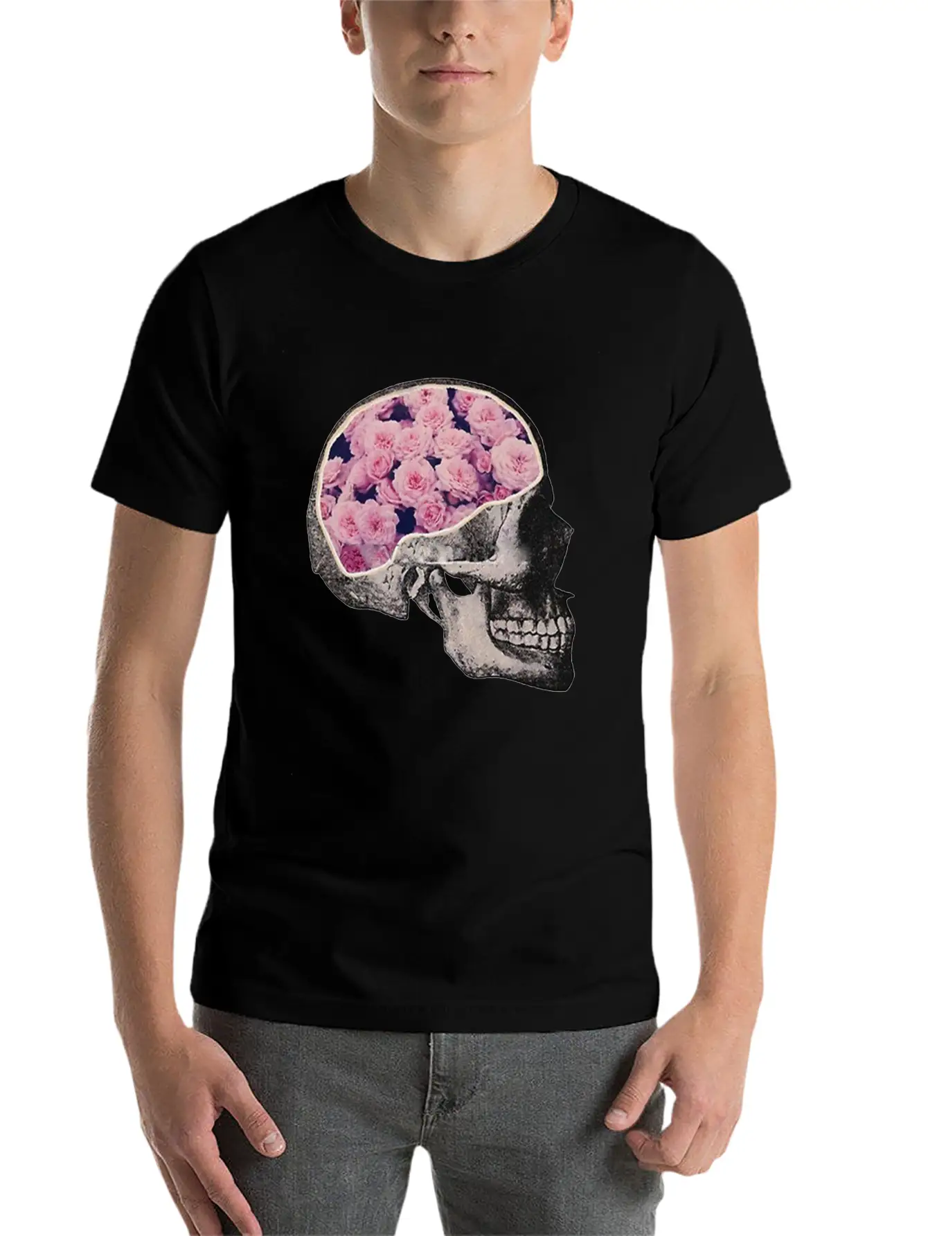 Skull Classic Fit Graphic Tee For Daily Comfort – Unisex Cotton Shirt