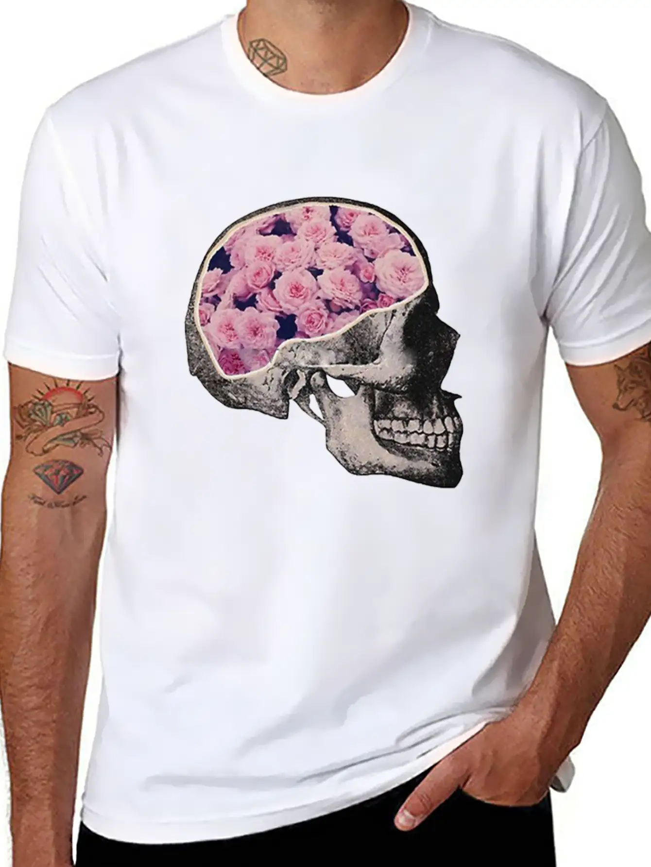 Skull Classic Fit Graphic Tee For Daily Comfort – Unisex Cotton Shirt