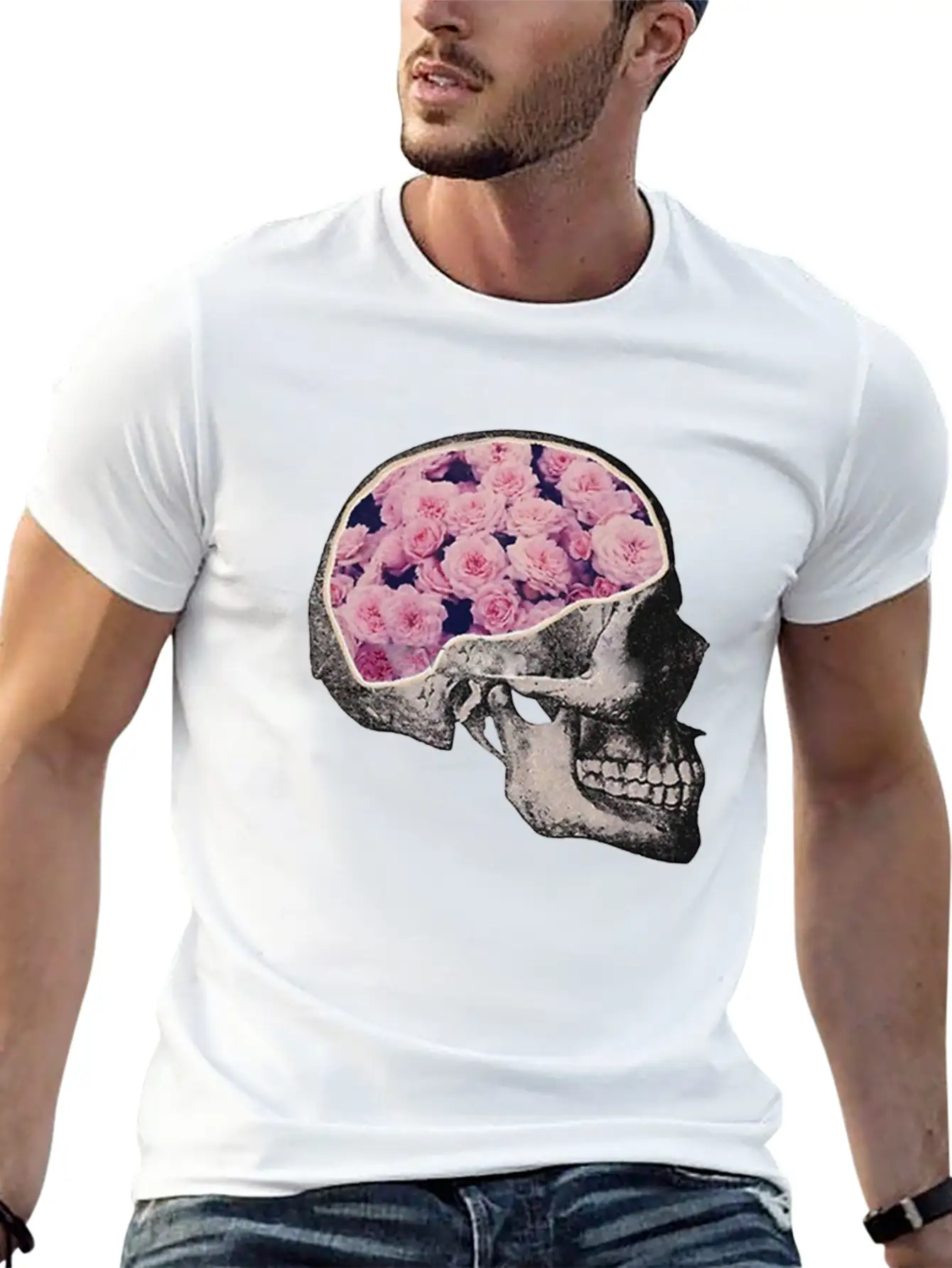 Skull Classic Fit Graphic Tee For Daily Comfort – Unisex Cotton Shirt