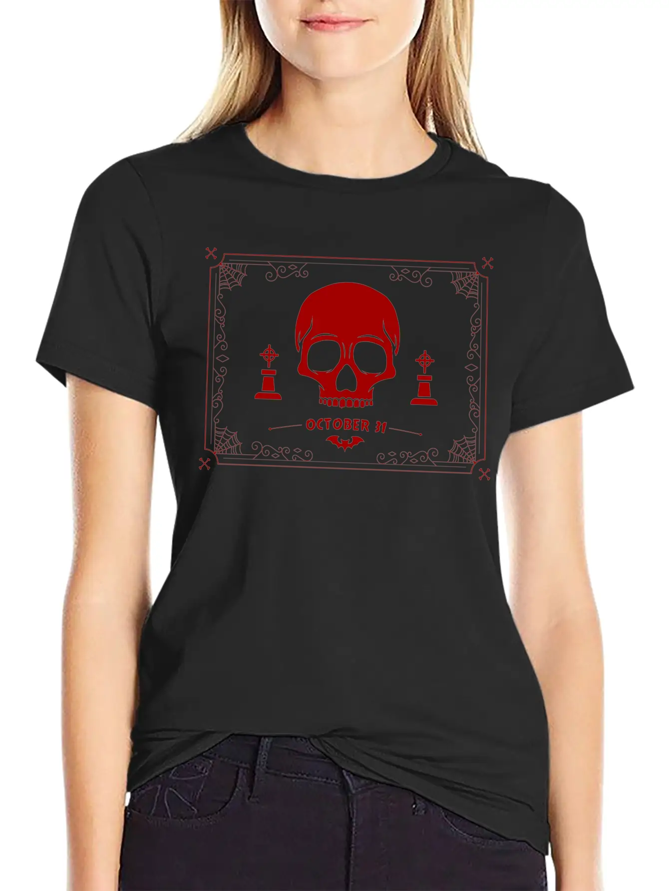 Skull Deamon Classic Fit Graphic Tee For Daily Comfort – Unisex Cotton Shirt