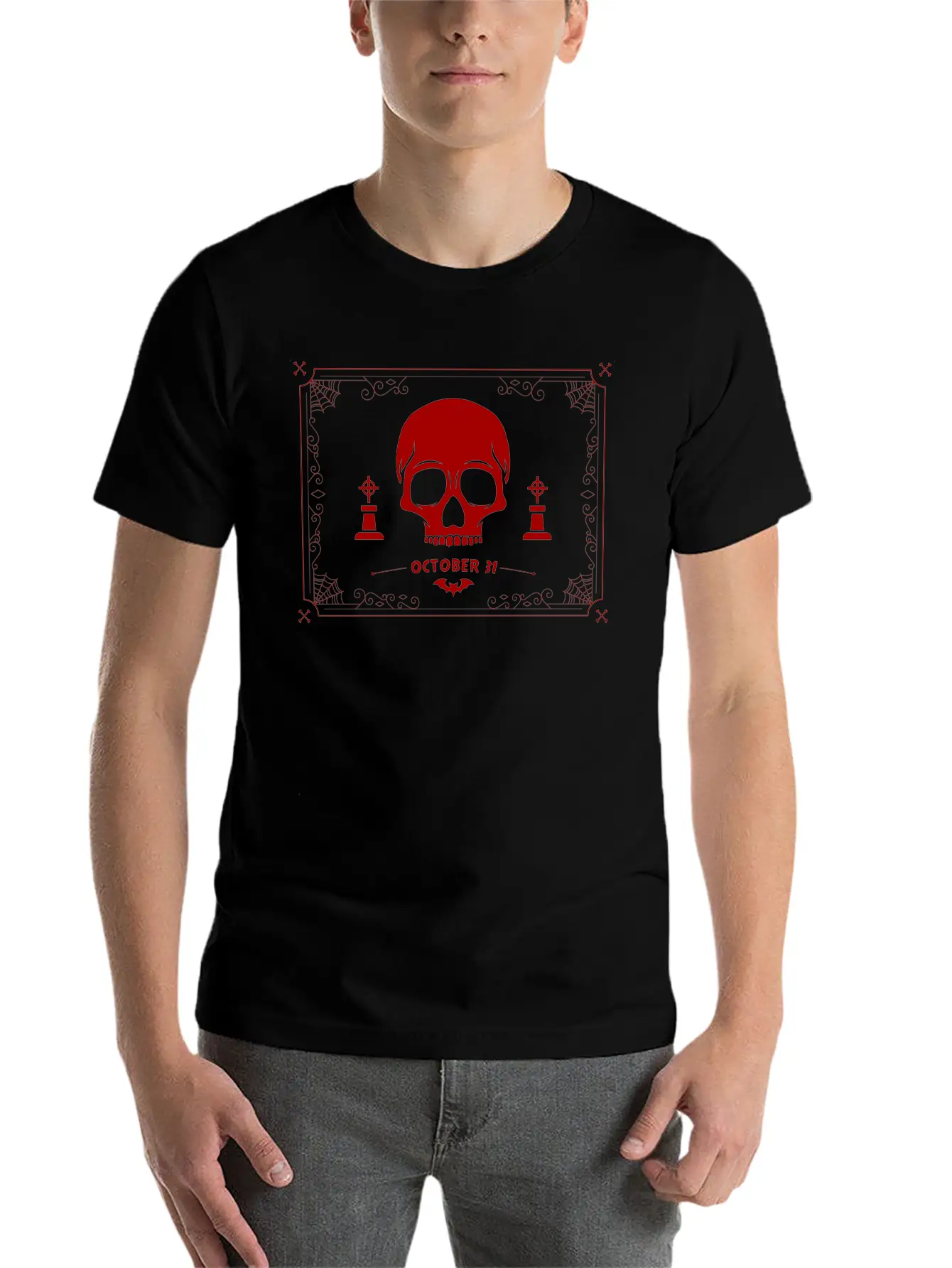 Skull Deamon Classic Fit Graphic Tee For Daily Comfort – Unisex Cotton Shirt