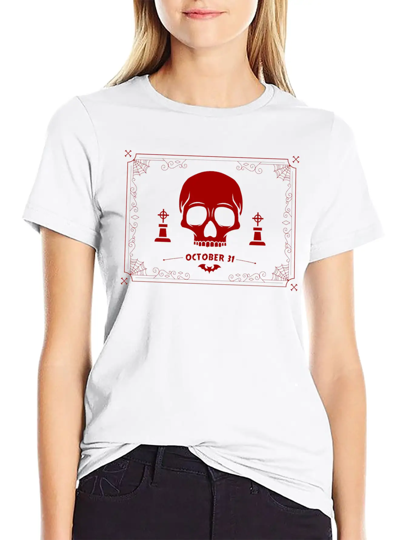 Skull Deamon Classic Fit Graphic Tee For Daily Comfort – Unisex Cotton Shirt