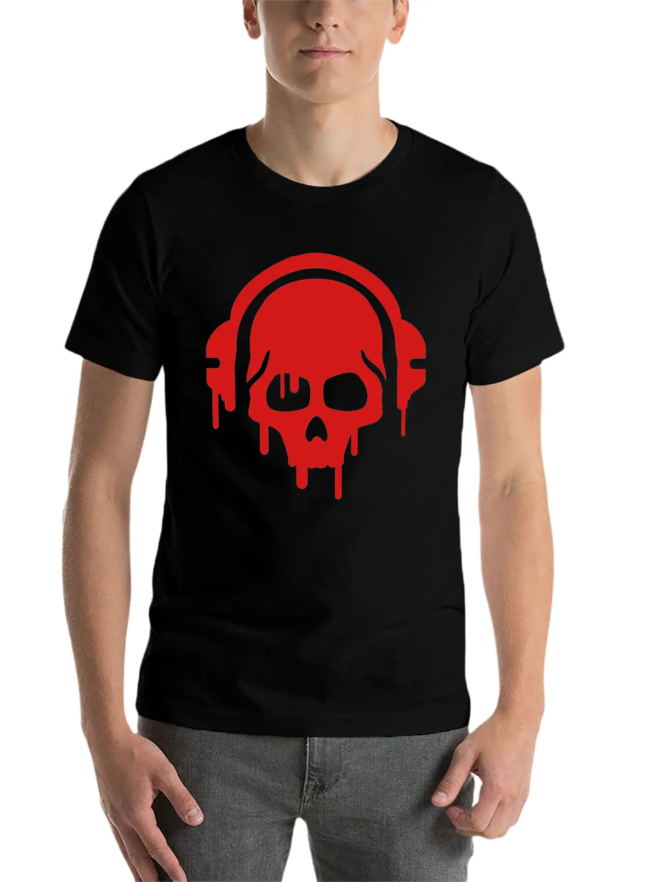 Skull_paint__f1 Relaxed Everyday Tee – Lightweight And Durable Cotton