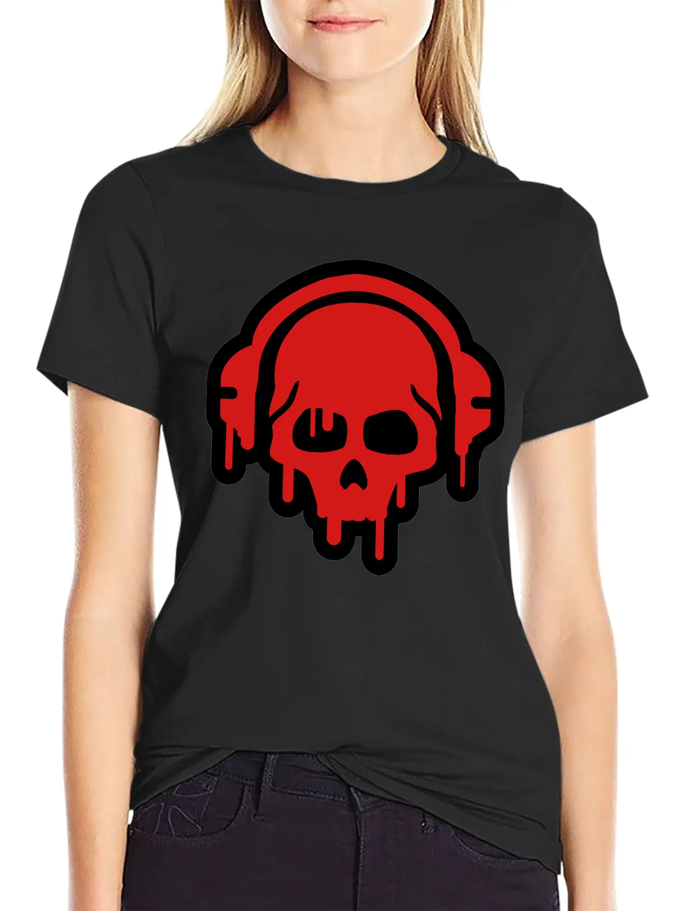 Skull_paint__f2 Basic Graphic T-Shirt – Daily Comfort In Soft Cotton