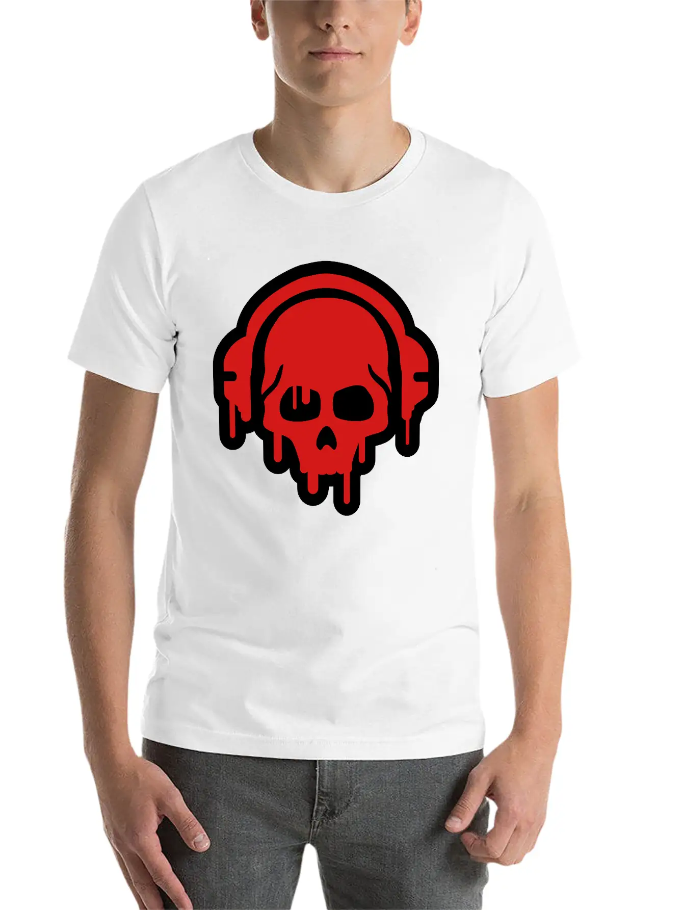 Skull_paint__f2 Basic Graphic T-Shirt – Daily Comfort In Soft Cotton