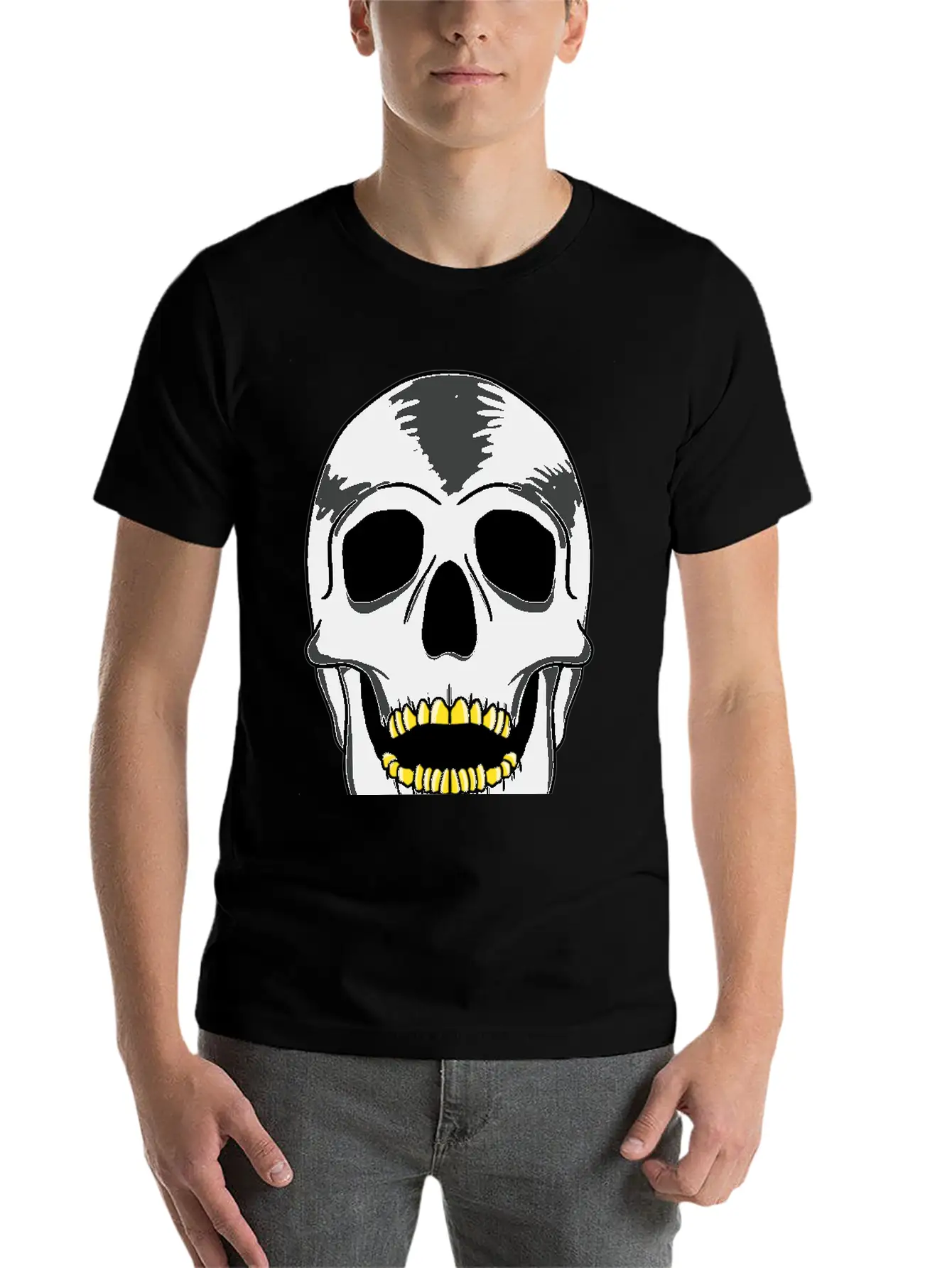Skull Soft Cotton Short Sleeve Tee – Unisex Wardrobe Staple