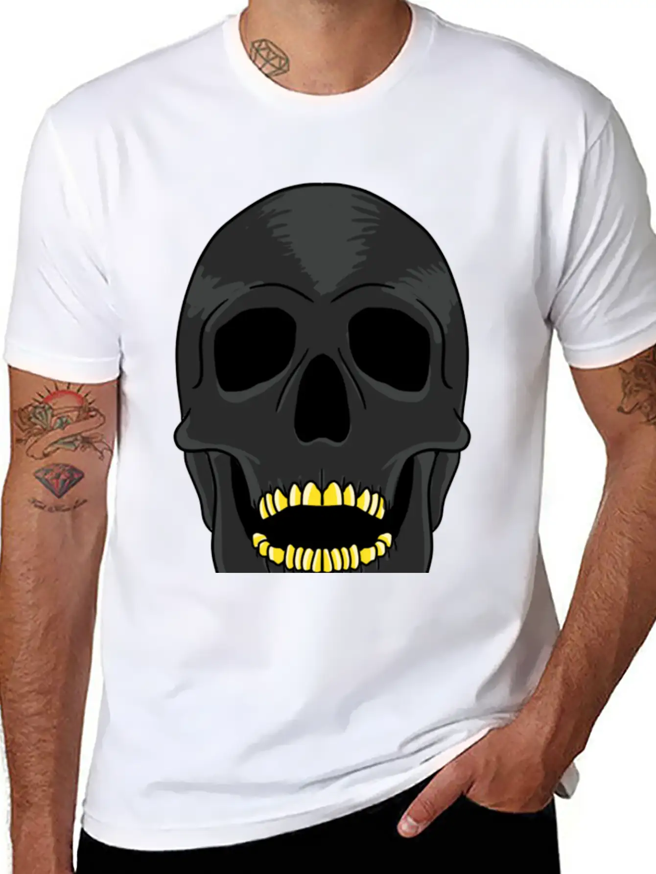 Skull Soft Cotton Short Sleeve Tee – Unisex Wardrobe Staple