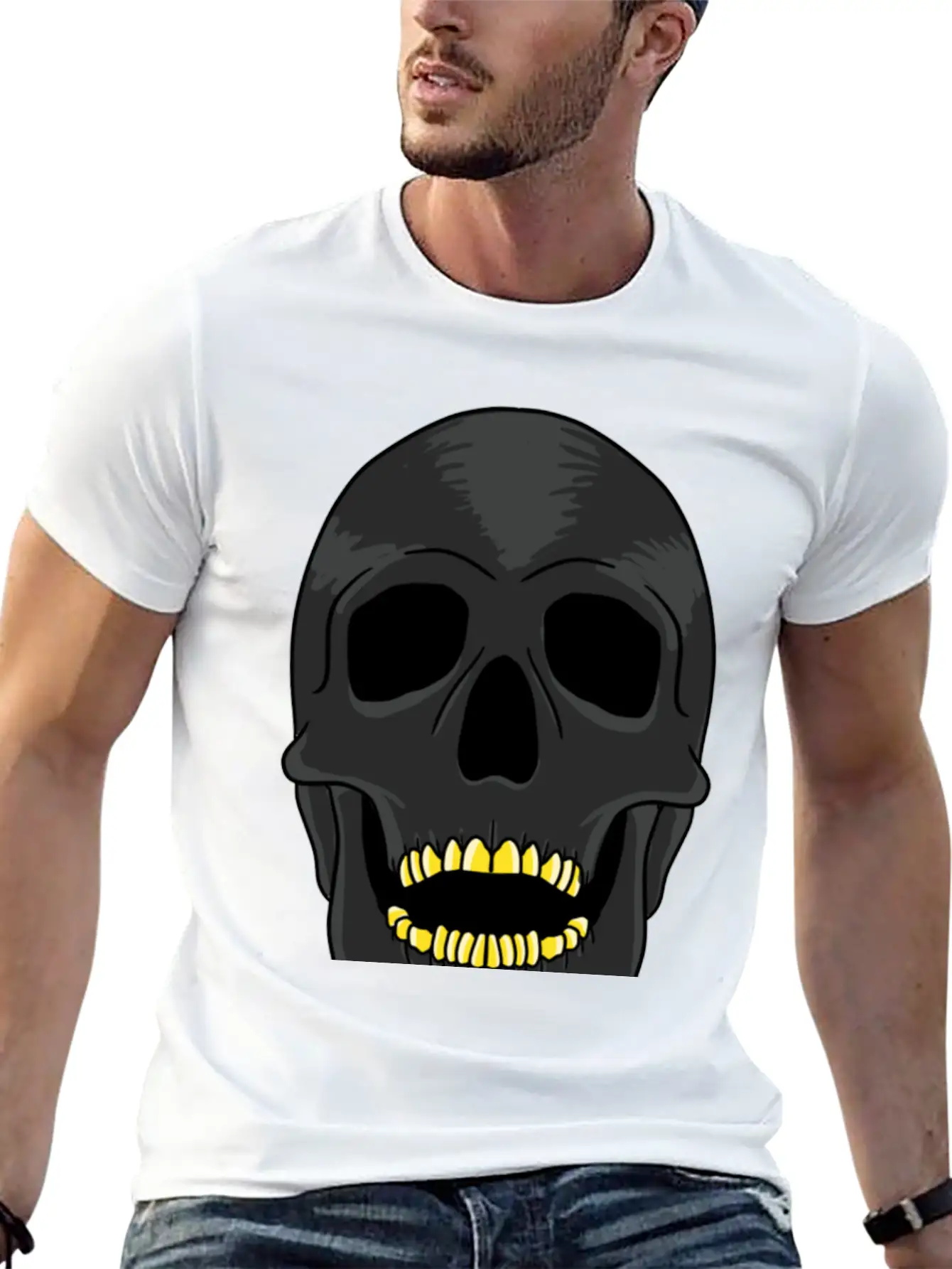 Skull Soft Cotton Short Sleeve Tee – Unisex Wardrobe Staple