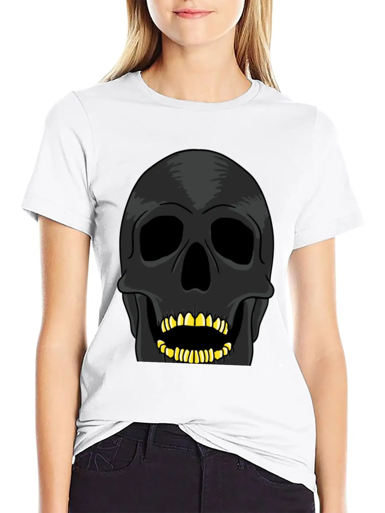 Skull Soft Cotton Short Sleeve Tee – Unisex Wardrobe Staple