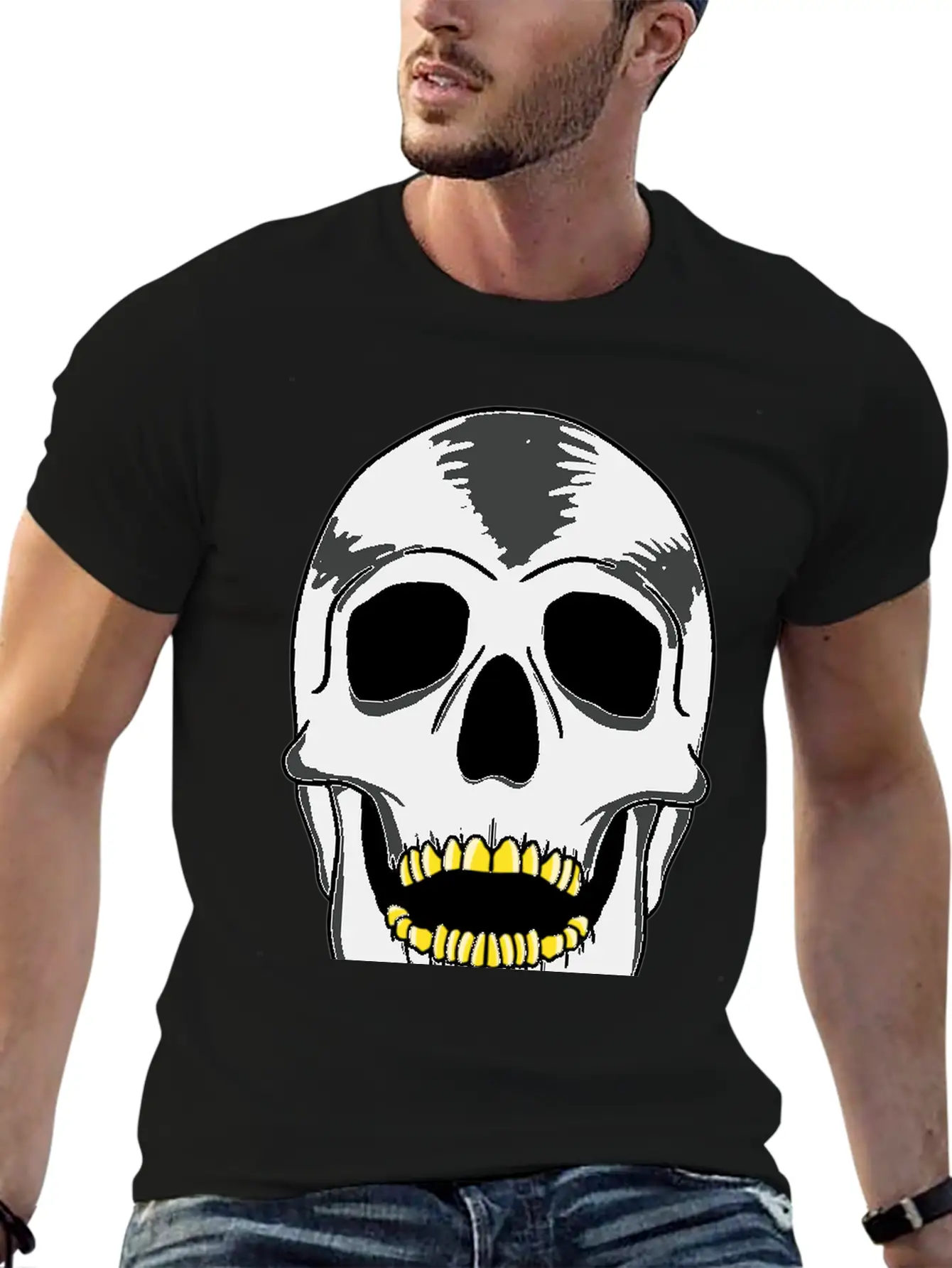 Skull Soft Cotton Short Sleeve Tee – Unisex Wardrobe Staple