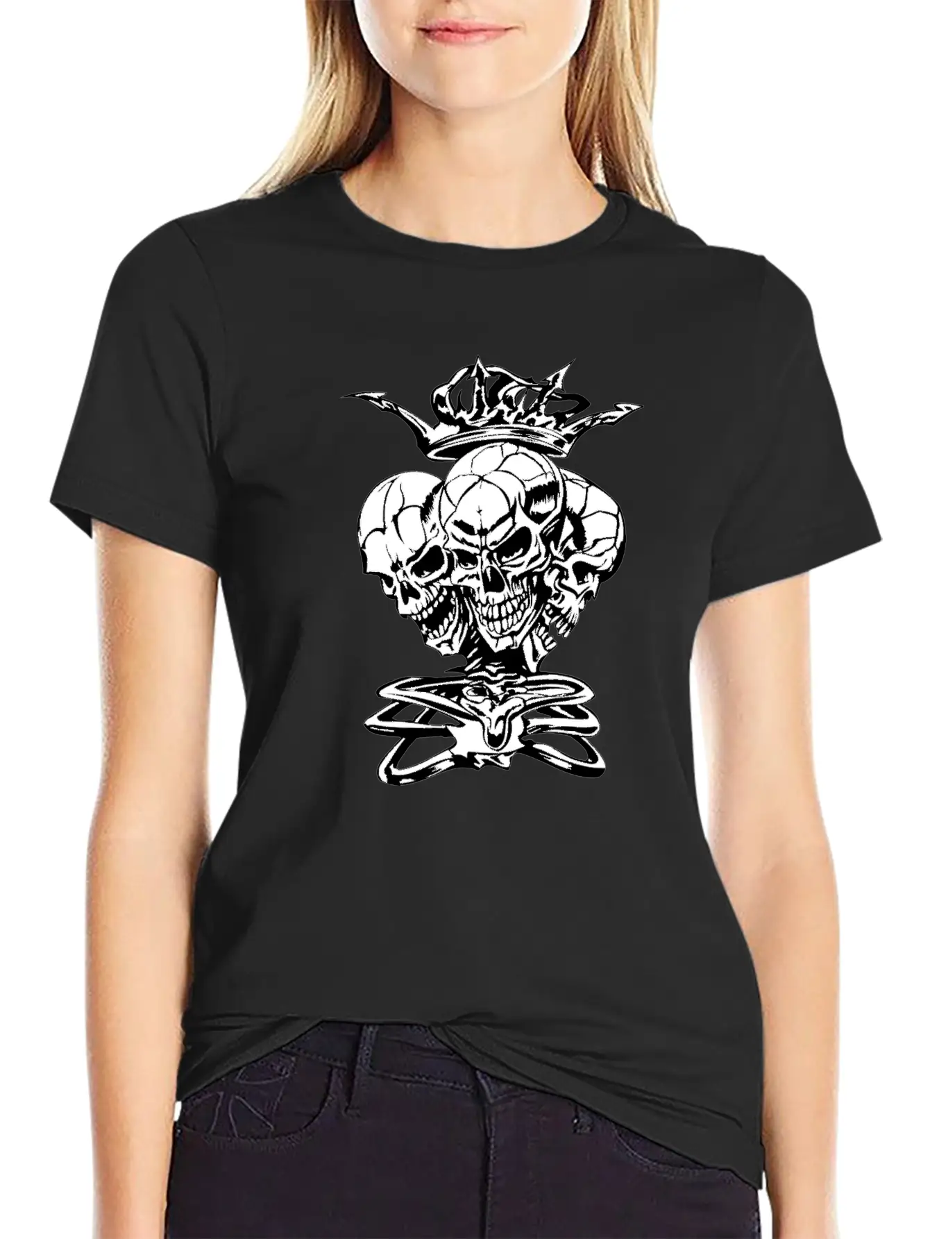 Skull Stylish Everyday T-Shirt – Unisex Basic Cotton Tee