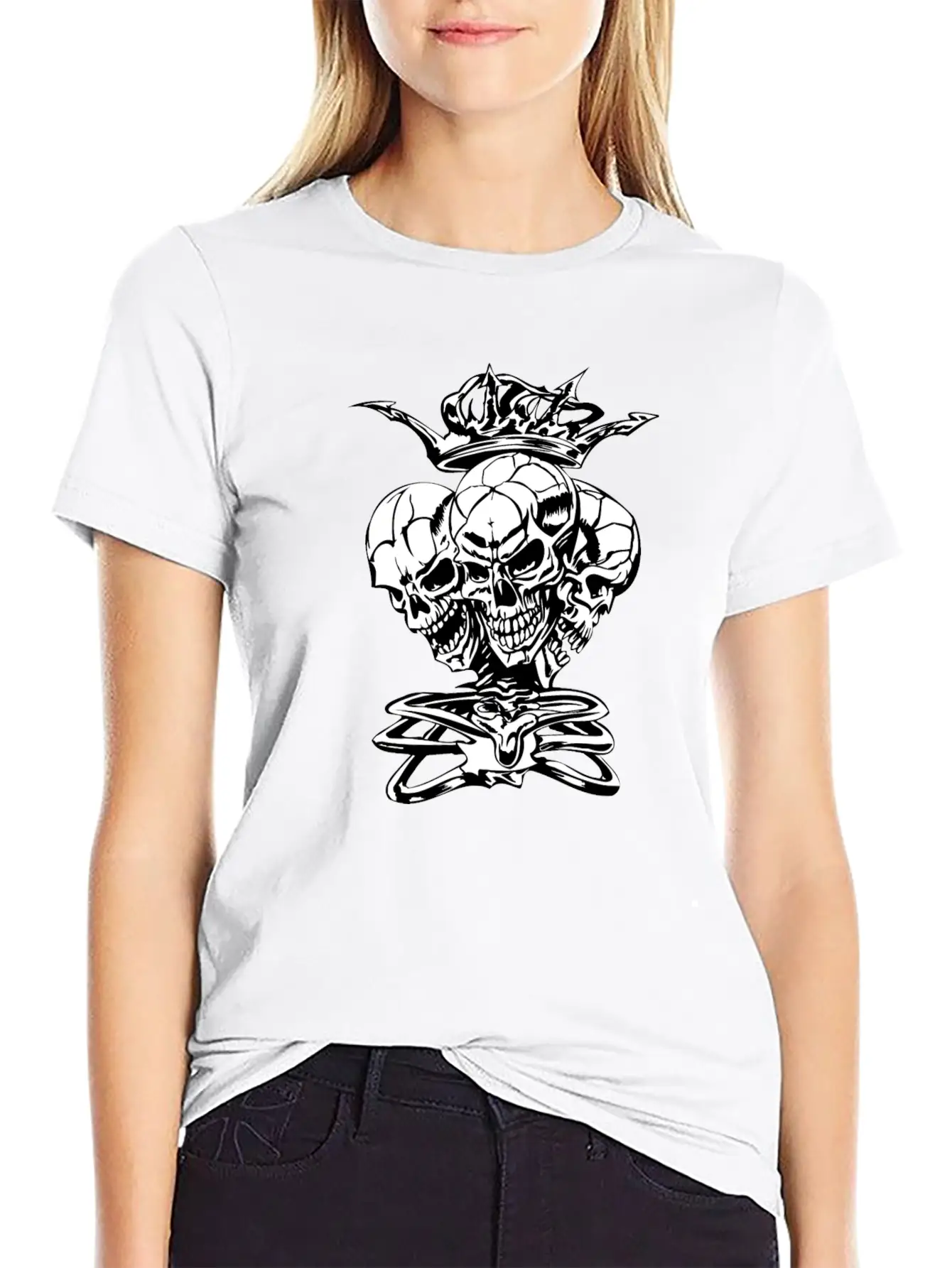 Skull Stylish Everyday T-Shirt – Unisex Basic Cotton Tee