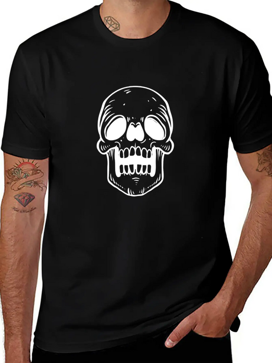 SKULL Unisex Casual T-Shirt – Clean Design For Daily Comfort