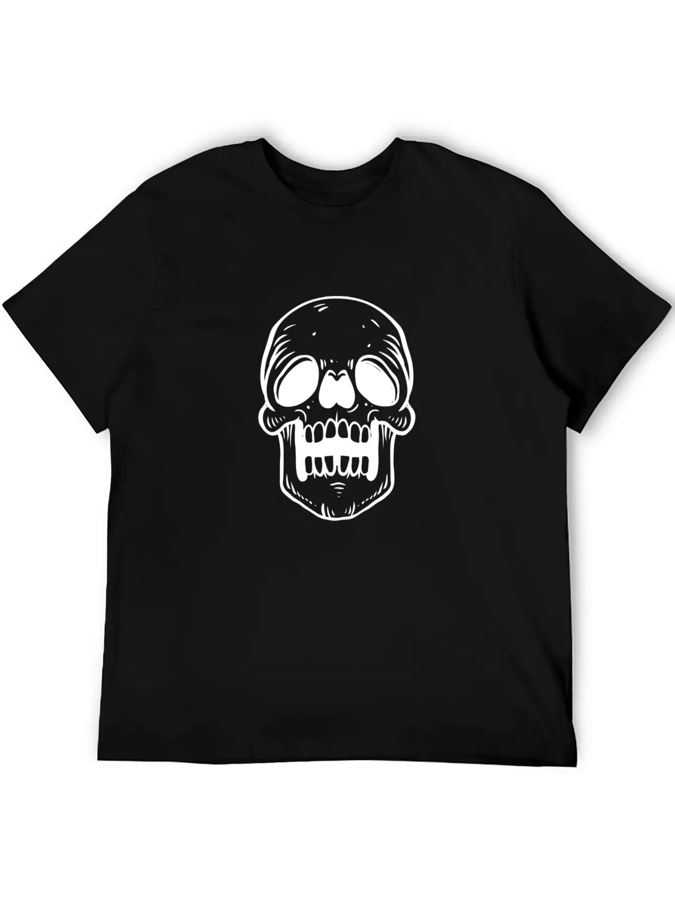SKULL Unisex Casual T-Shirt – Clean Design For Daily Comfort
