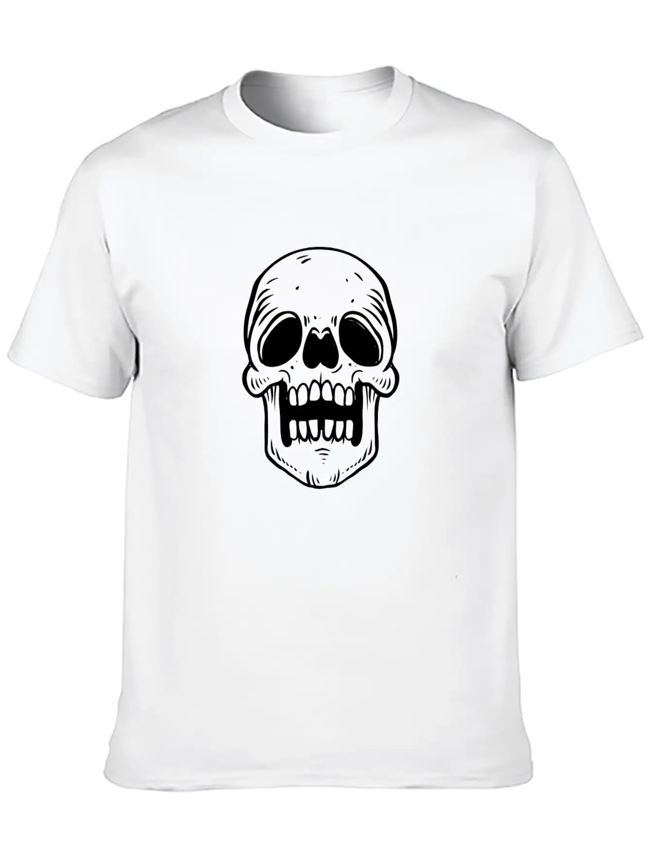 SKULL Unisex Casual T-Shirt – Clean Design For Daily Comfort