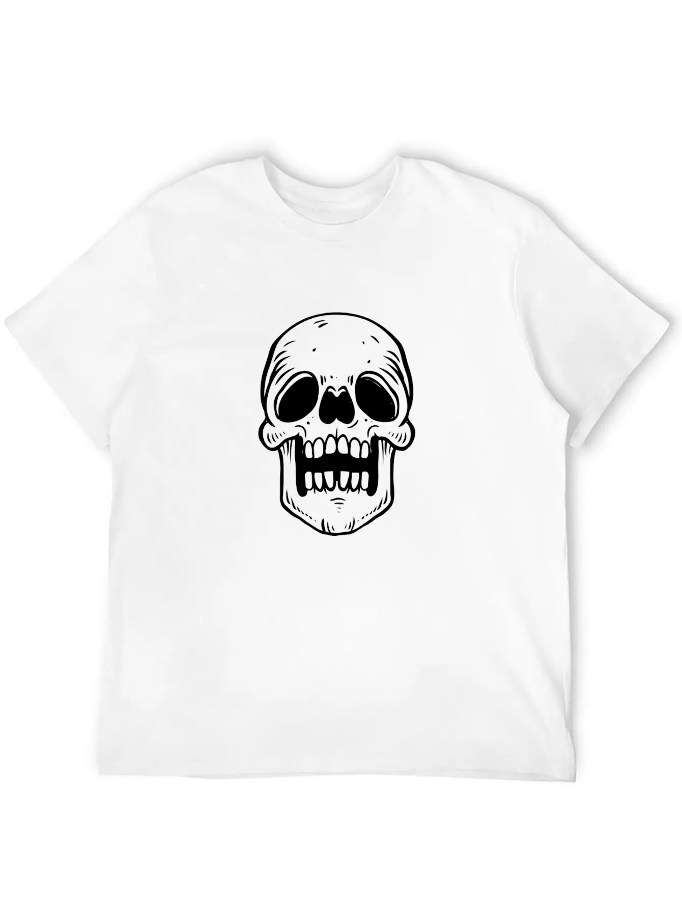 SKULL Unisex Casual T-Shirt – Clean Design For Daily Comfort