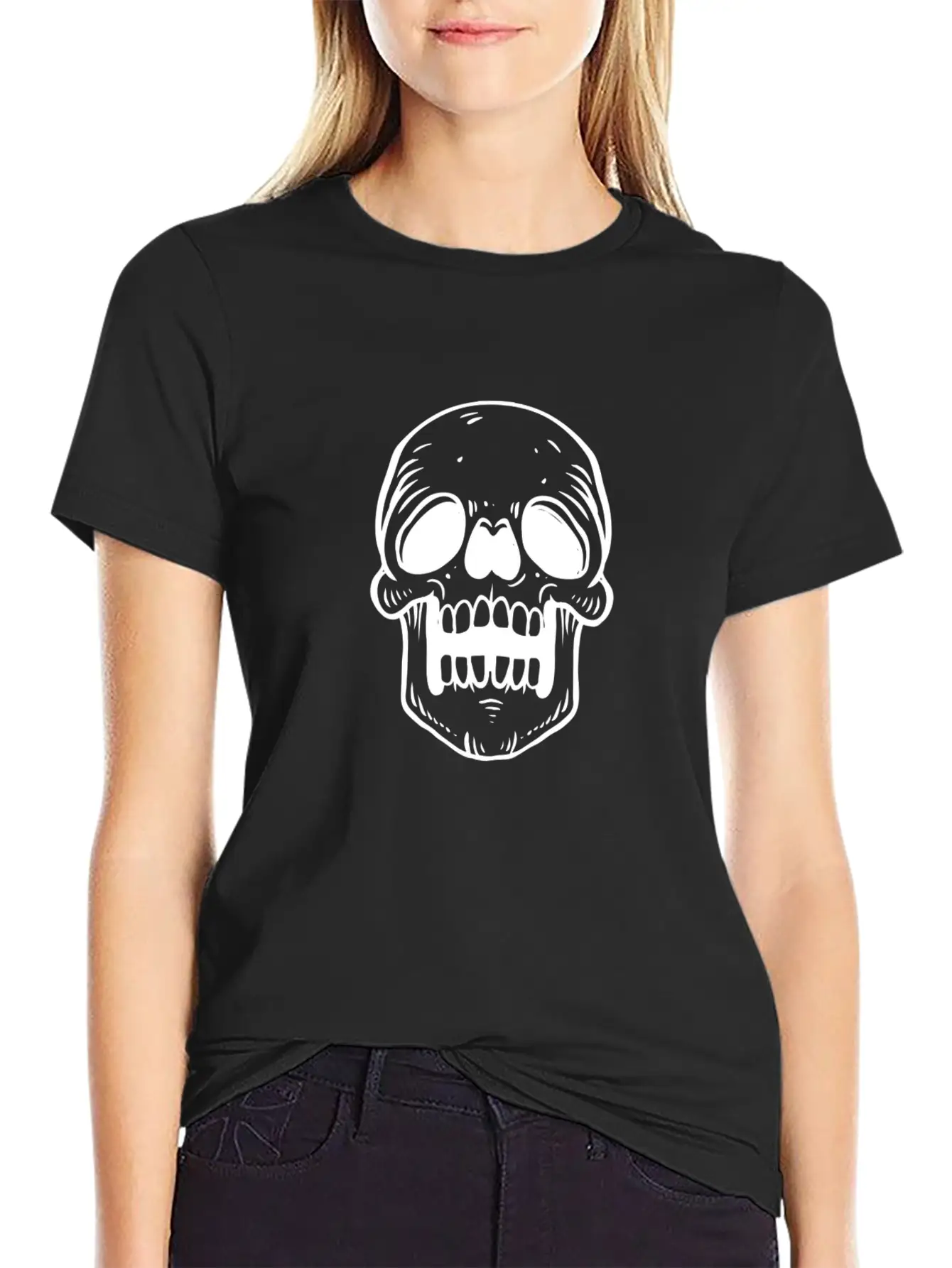 SKULL Unisex Casual T-Shirt – Clean Design For Daily Comfort