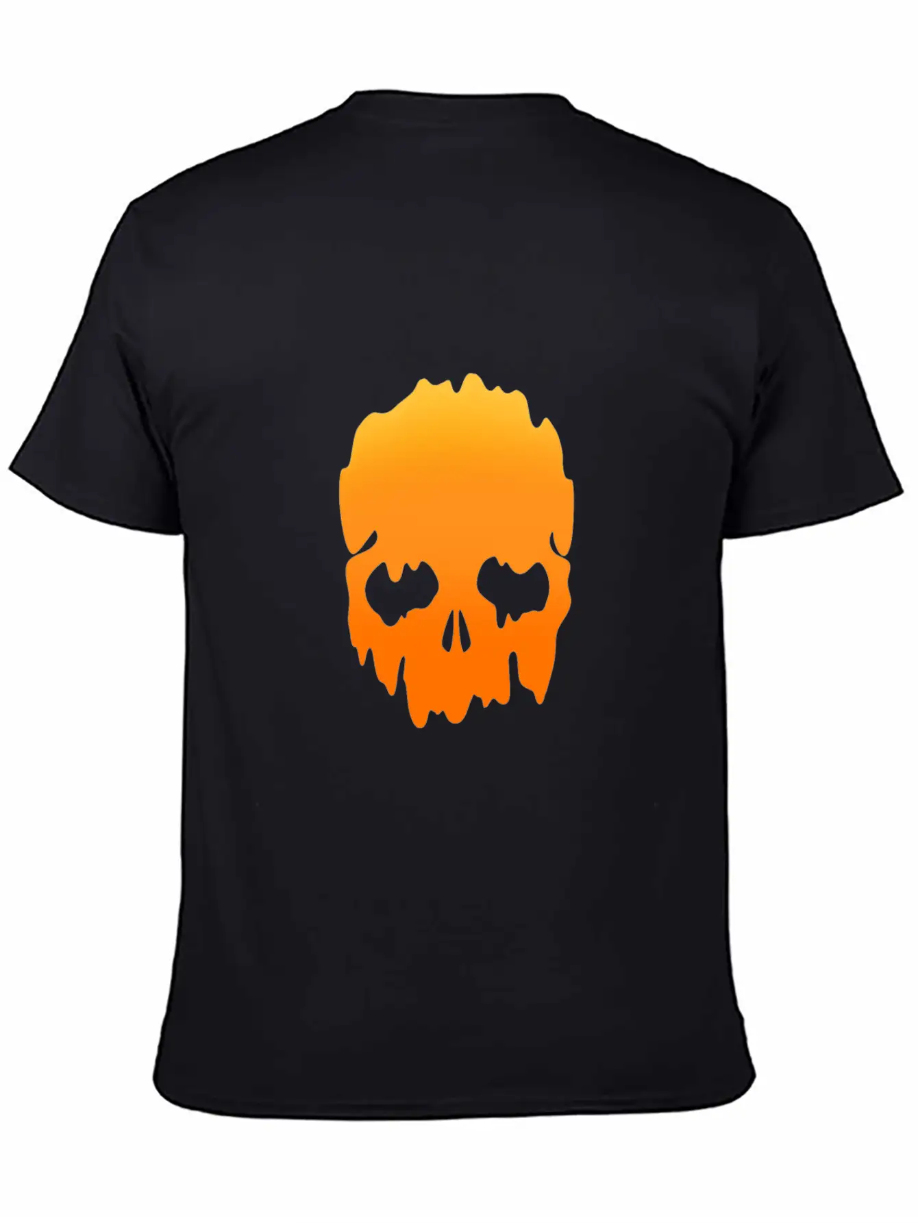 Skull With Colour Gradient Soft Cotton Short Sleeve Tee – Unisex Wardrobe Staple