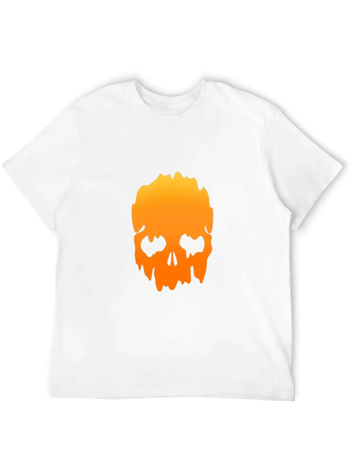 Skull With Colour Gradient Soft Cotton Short Sleeve Tee – Unisex Wardrobe Staple