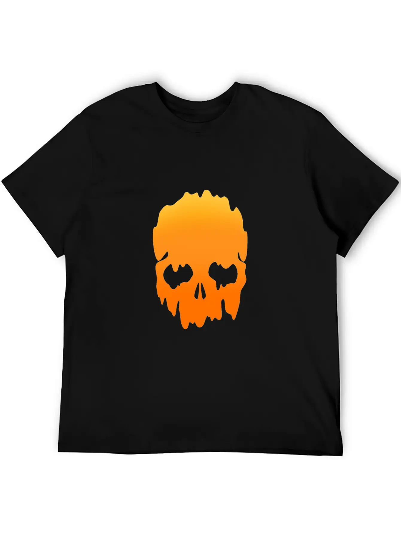 Skull With Colour Gradient Soft Cotton Short Sleeve Tee – Unisex Wardrobe Staple