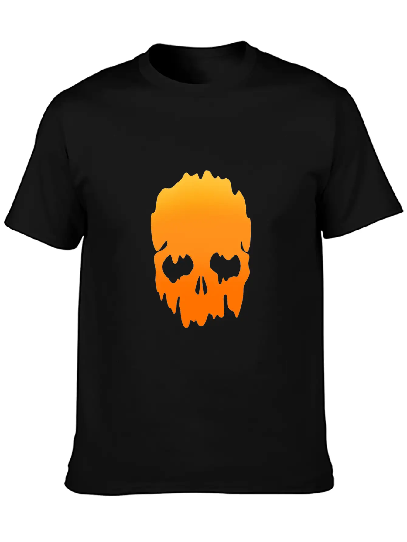 Skull With Colour Gradient Soft Cotton Short Sleeve Tee – Unisex Wardrobe Staple