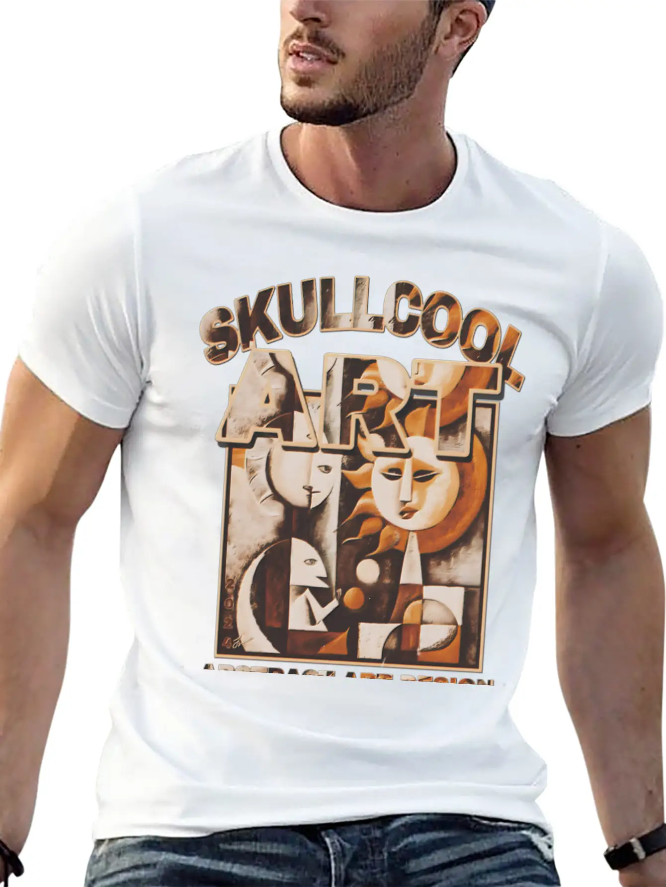 Skullcool Art Design 2024 Unisex Casual T-Shirt – Clean Design For Daily Comfort