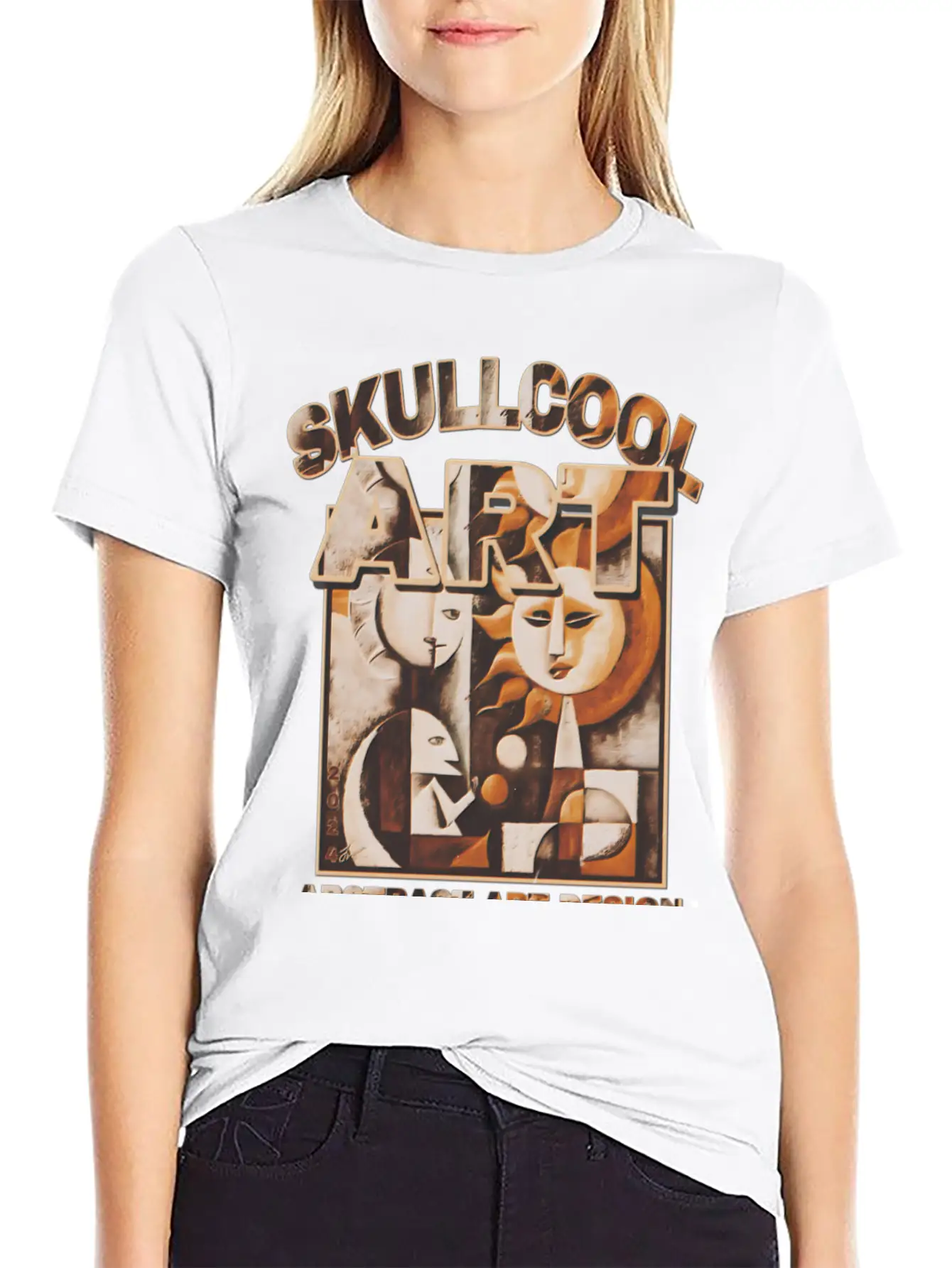 Skullcool Art Design 2024 Unisex Casual T-Shirt – Clean Design For Daily Comfort
