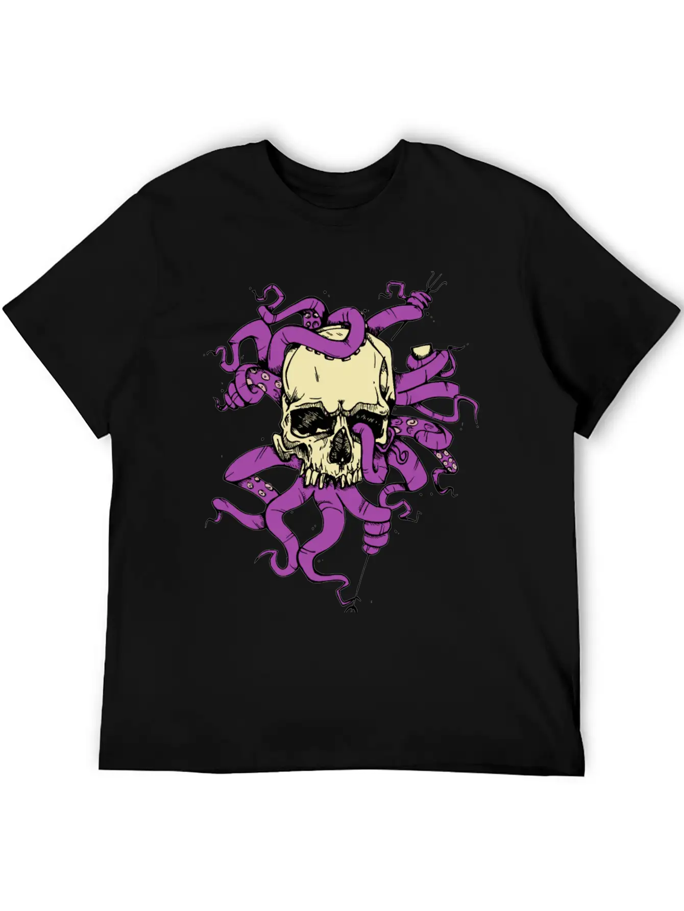 Skulltopus COLORED Modern Fit Casual T-Shirt – Clean And Versatile Design