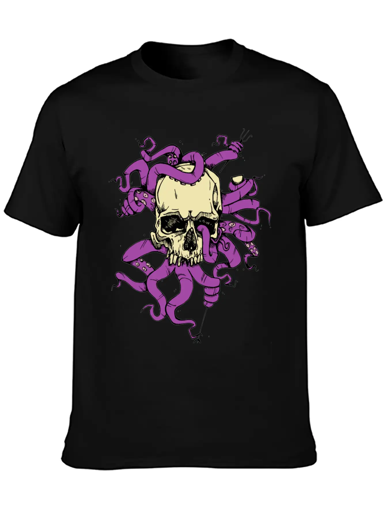 Skulltopus COLORED Modern Fit Casual T-Shirt – Clean And Versatile Design
