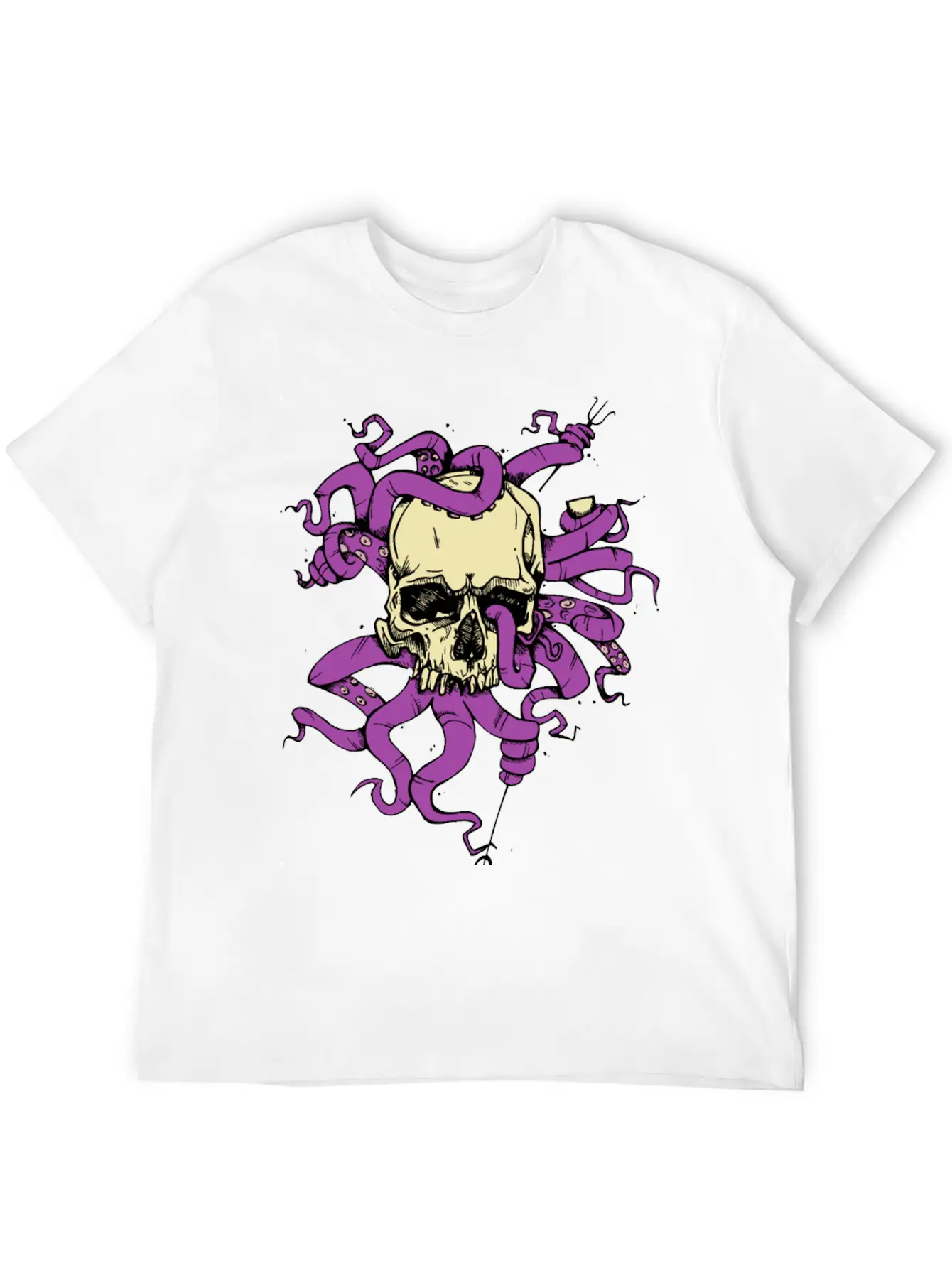 Skulltopus COLORED Modern Fit Casual T-Shirt – Clean And Versatile Design