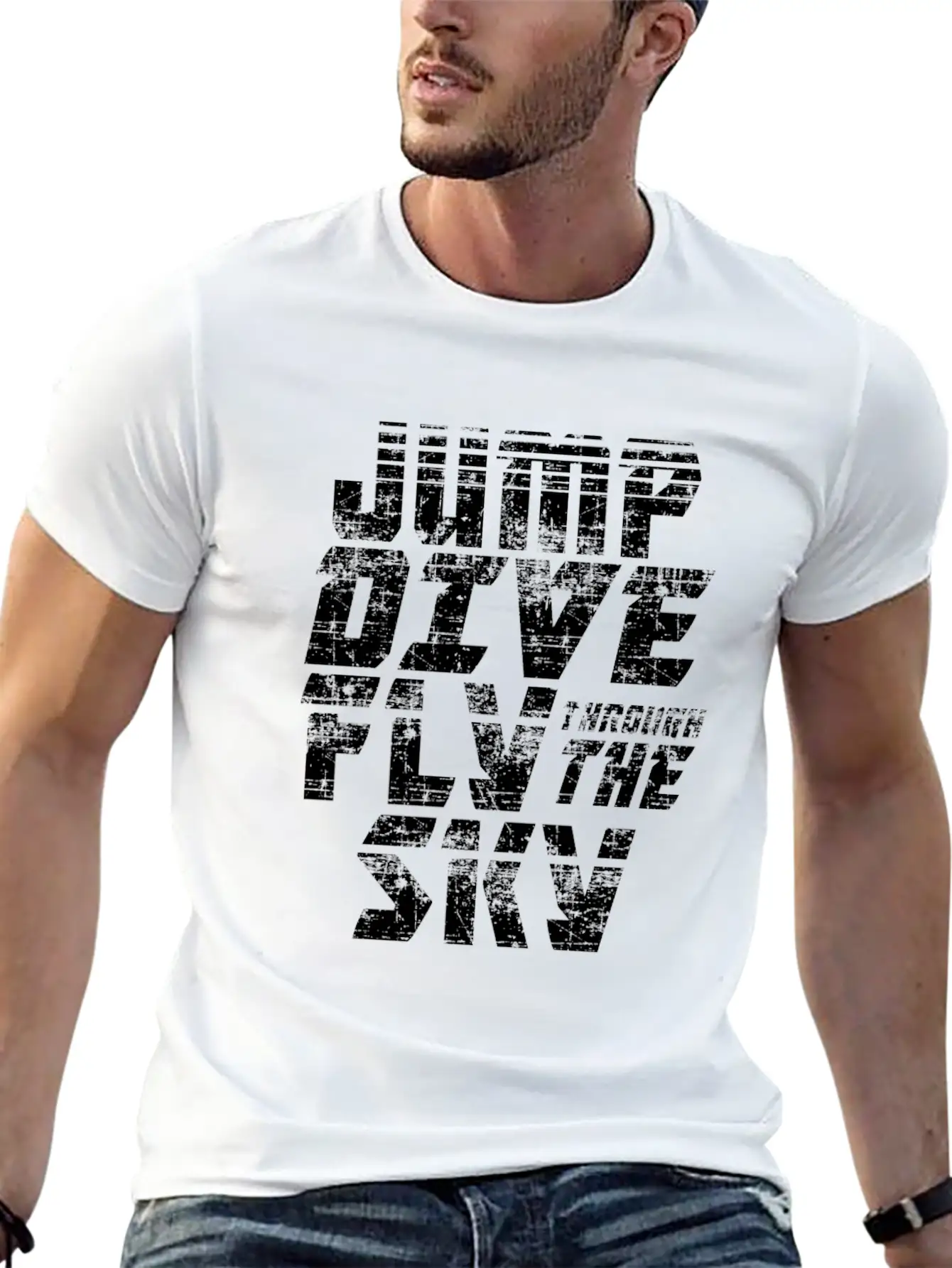 Skydiving Jump Dive Fly Through The Sky Relaxed Everyday Tee – Lightweight And Durable Cotton