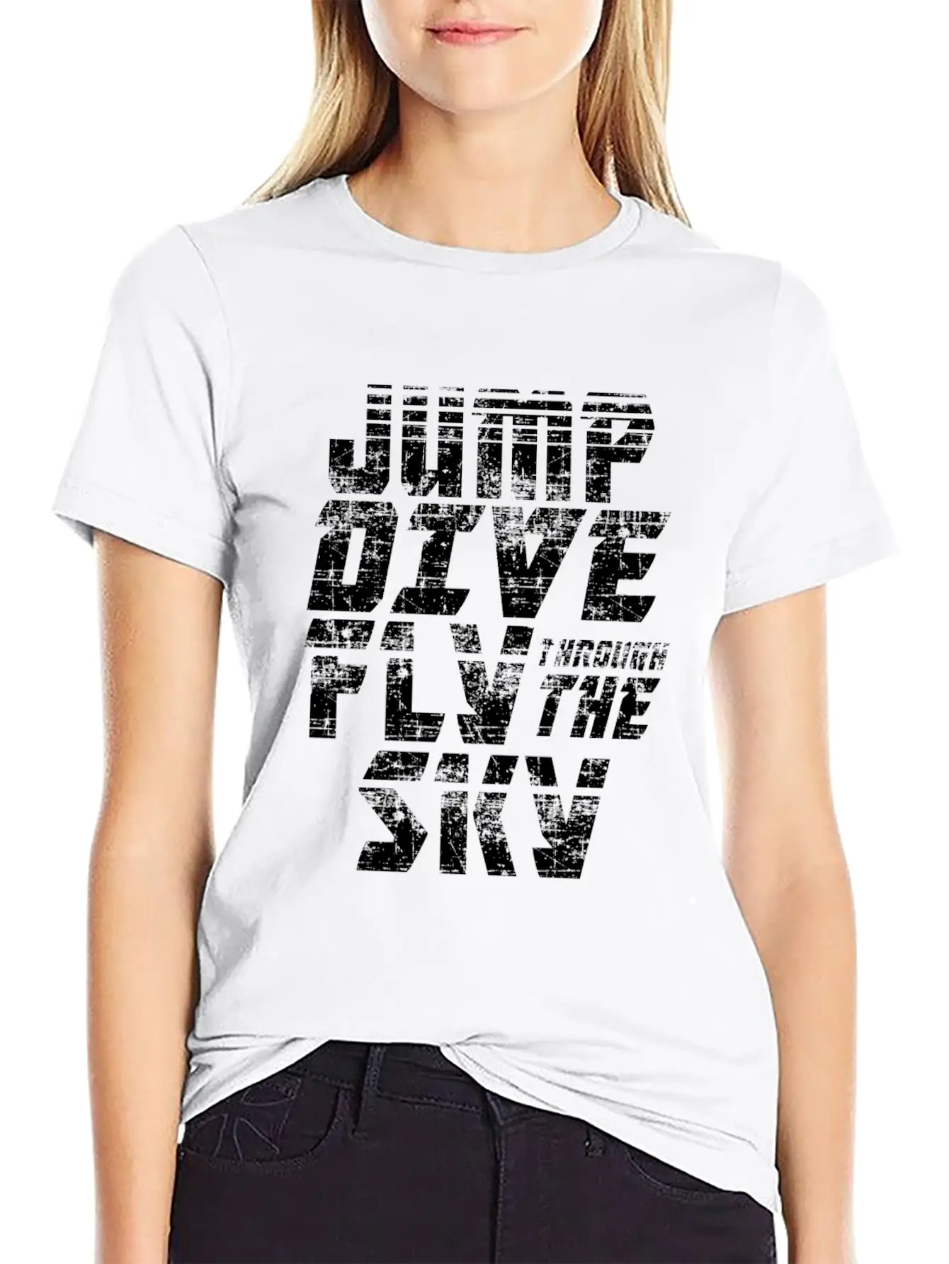Skydiving Jump Dive Fly Through The Sky Relaxed Everyday Tee – Lightweight And Durable Cotton