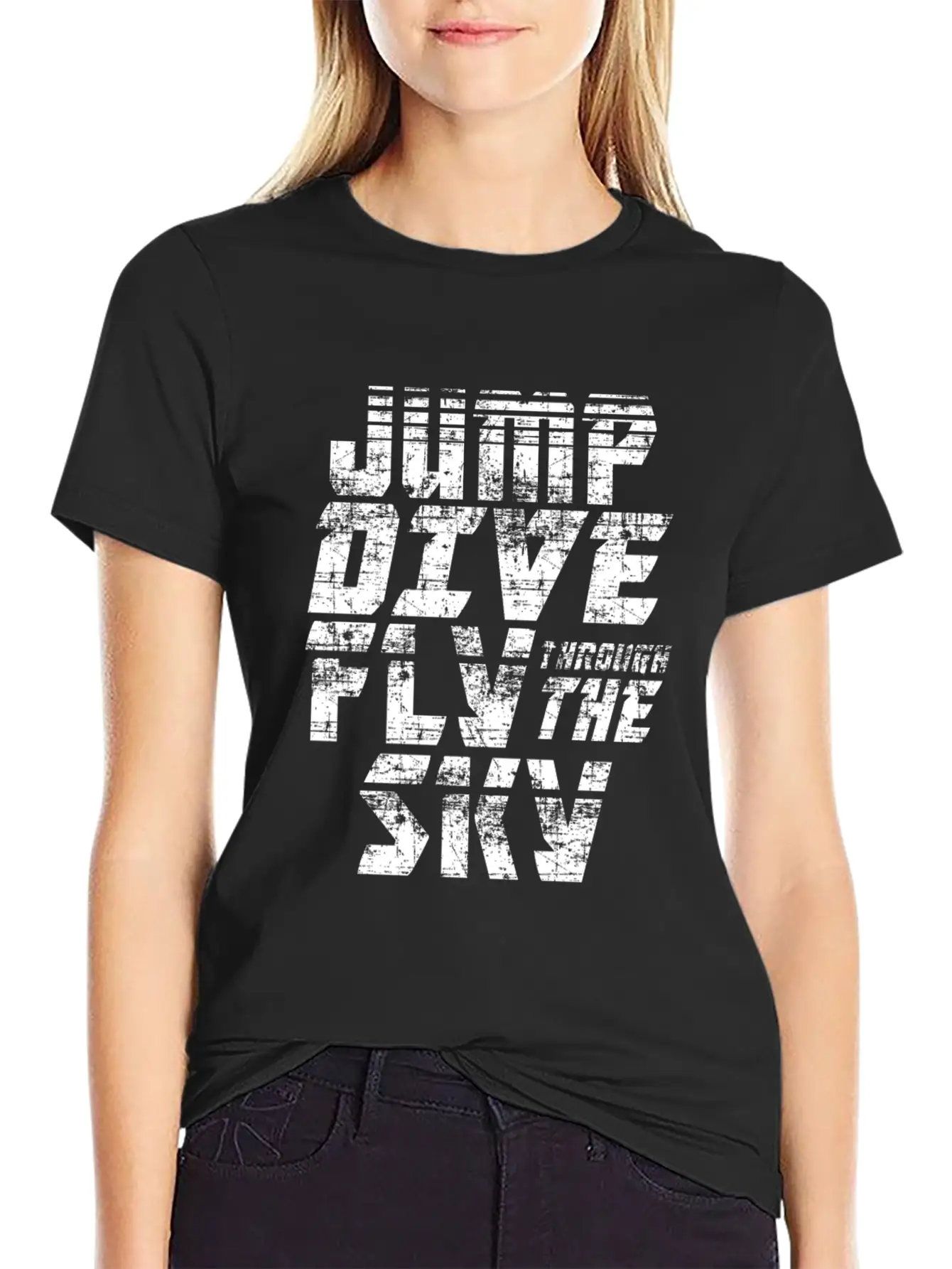 Skydiving Jump Dive Fly Through The Sky Relaxed Everyday Tee – Lightweight And Durable Cotton