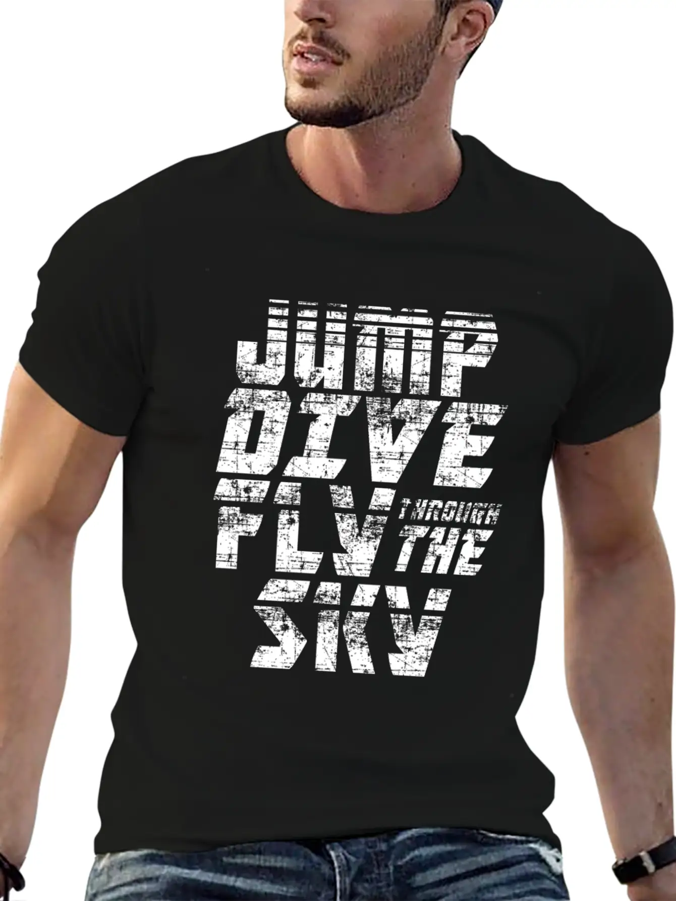 Skydiving Jump Dive Fly Through The Sky Relaxed Everyday Tee – Lightweight And Durable Cotton