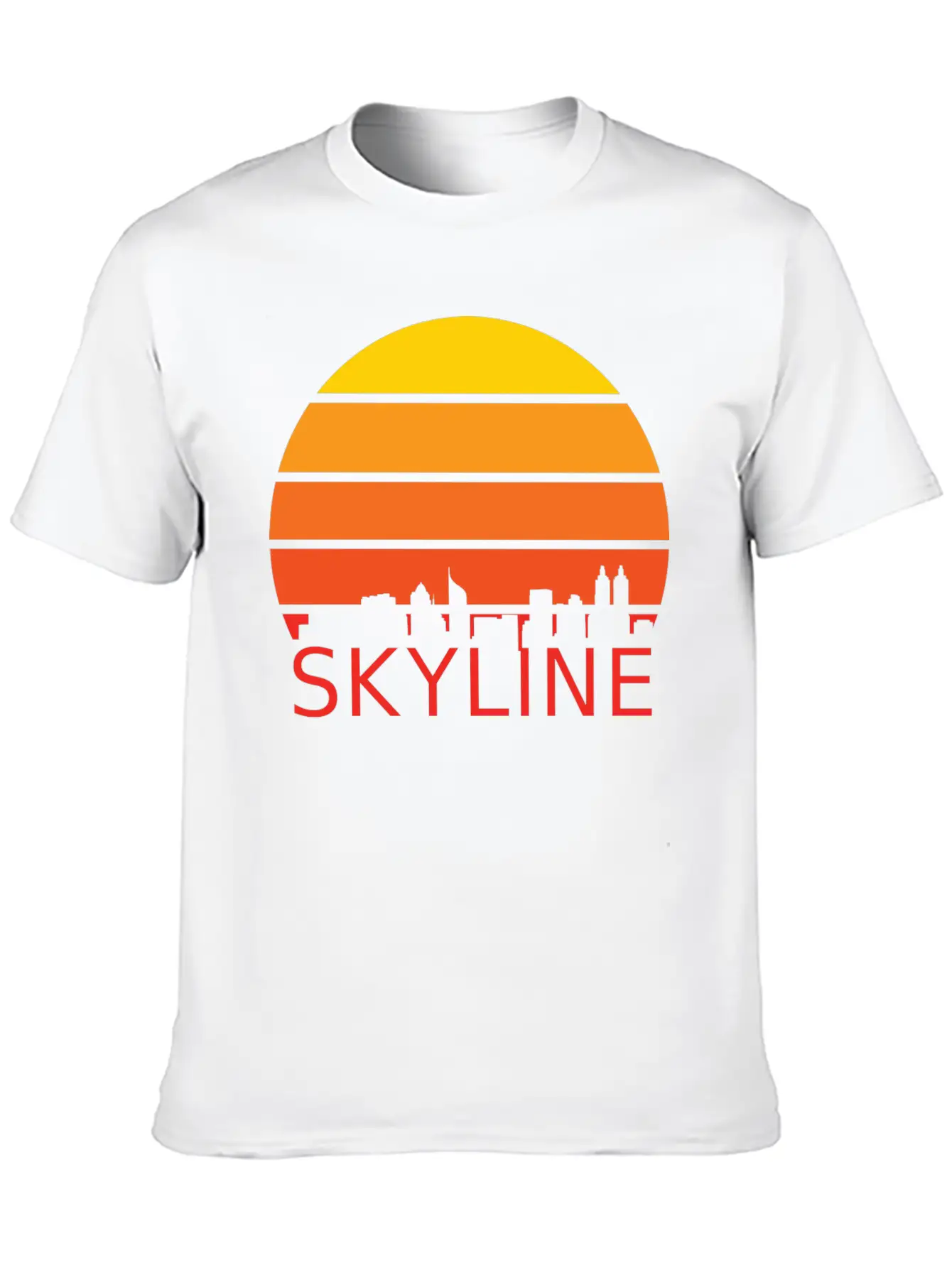 Skyline Sunset Horizon Cool Gift Lightweight Cotton T-Shirt – Daily Comfort Graphic Shirt