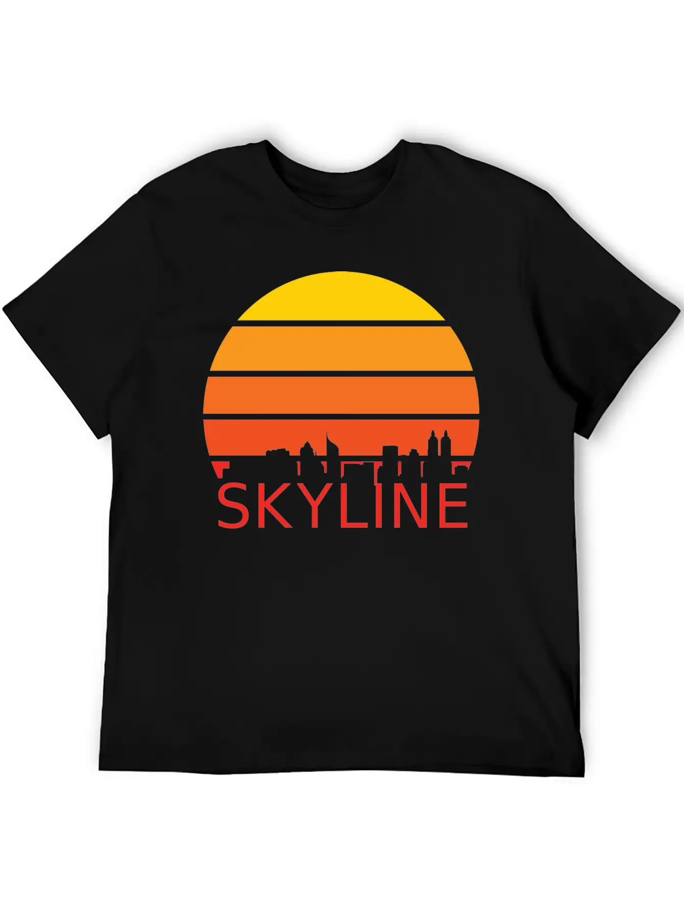 Skyline Sunset Horizon Cool Gift Lightweight Cotton T-Shirt – Daily Comfort Graphic Shirt