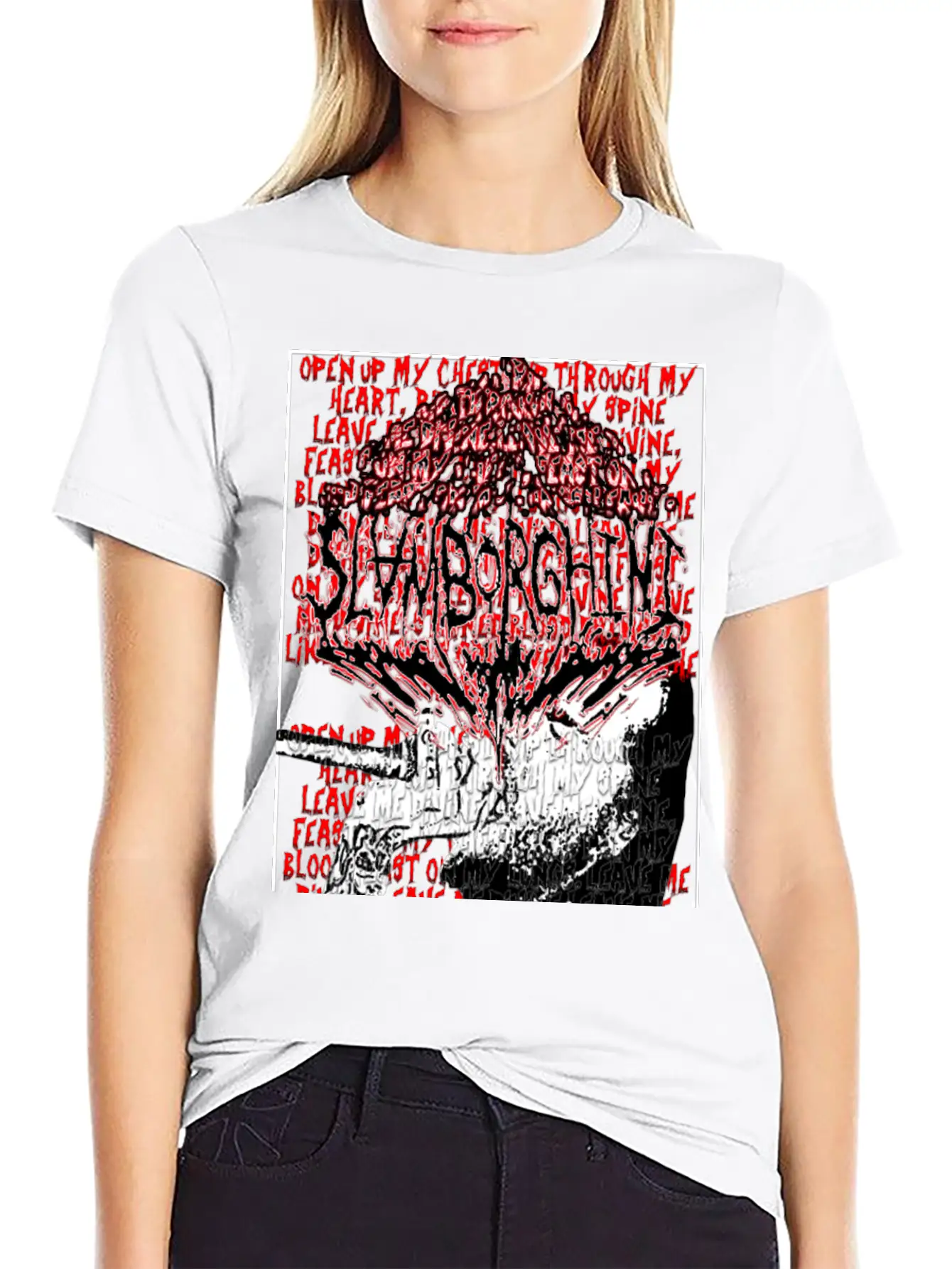 Slamborghini Disregarded Divinity Lyric T-Shirt Classic Fit Graphic Tee For Daily Comfort – Unisex Cotton Shirt