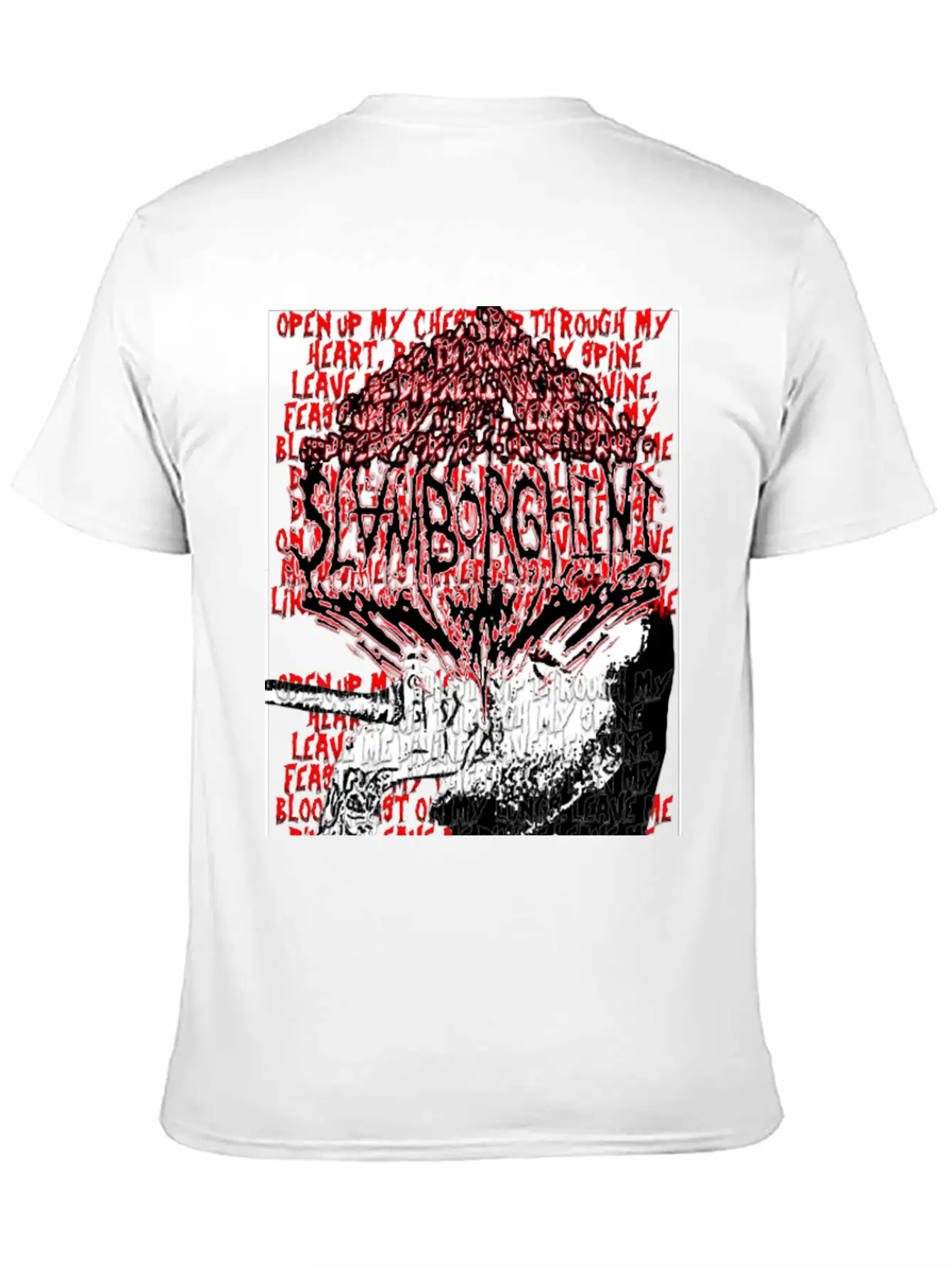 Slamborghini Disregarded Divinity Lyric T-Shirt Classic Fit Graphic Tee For Daily Comfort – Unisex Cotton Shirt