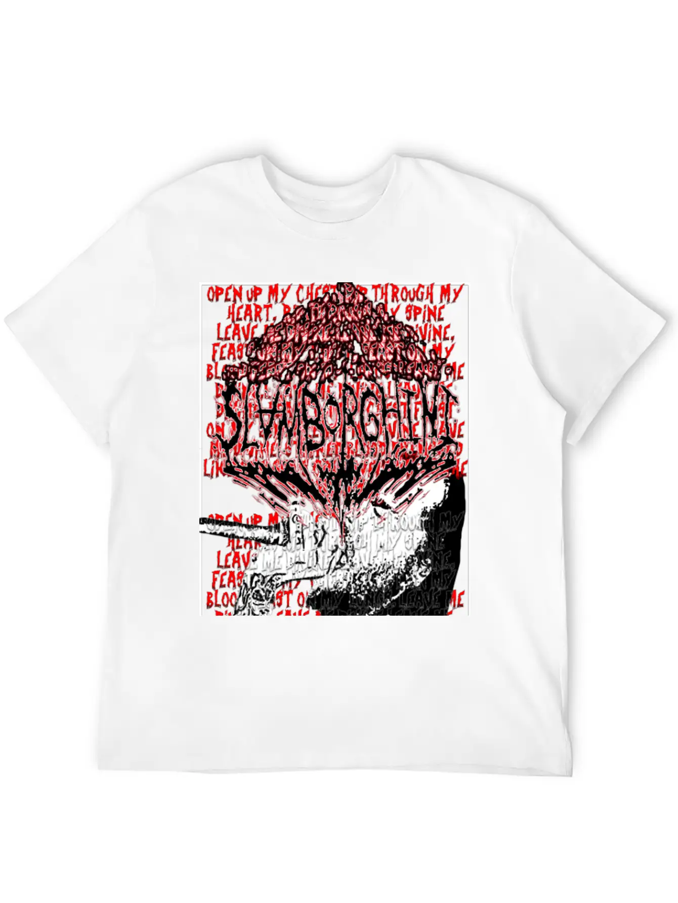 Slamborghini Disregarded Divinity Lyric T-Shirt Classic Fit Graphic Tee For Daily Comfort – Unisex Cotton Shirt