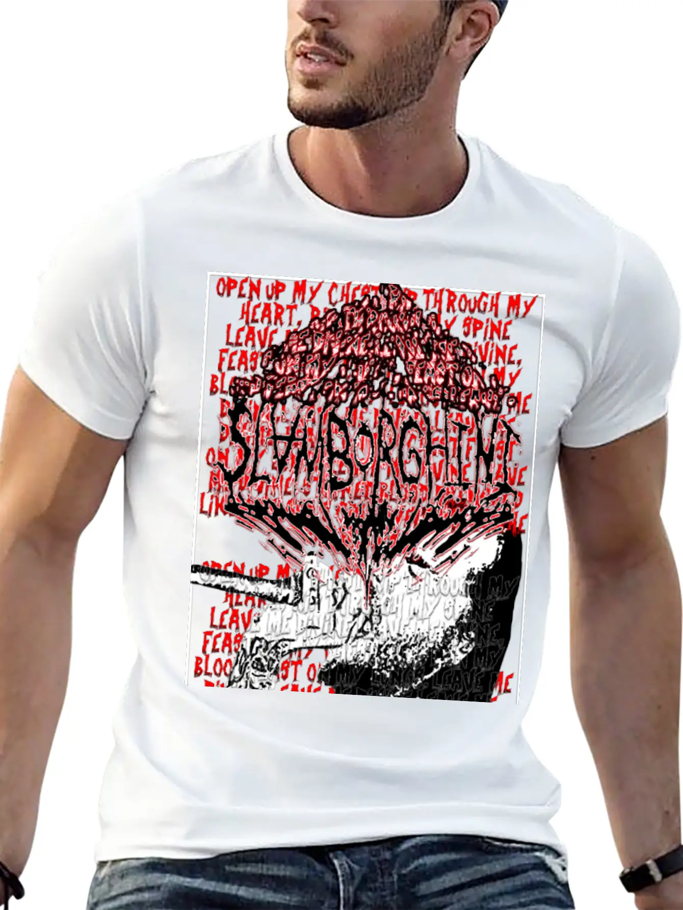 Slamborghini Disregarded Divinity Lyric T-Shirt Classic Fit Graphic Tee For Daily Comfort – Unisex Cotton Shirt