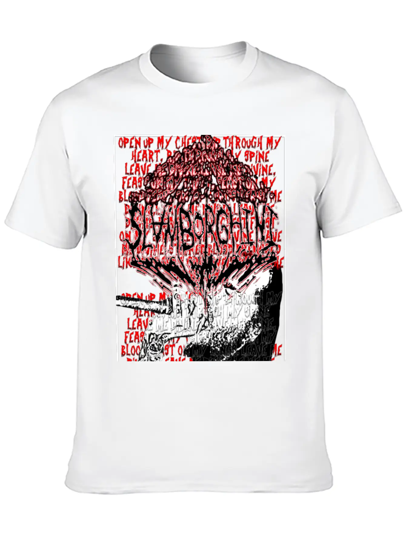 Slamborghini Disregarded Divinity Lyric T-Shirt Classic Fit Graphic Tee For Daily Comfort – Unisex Cotton Shirt